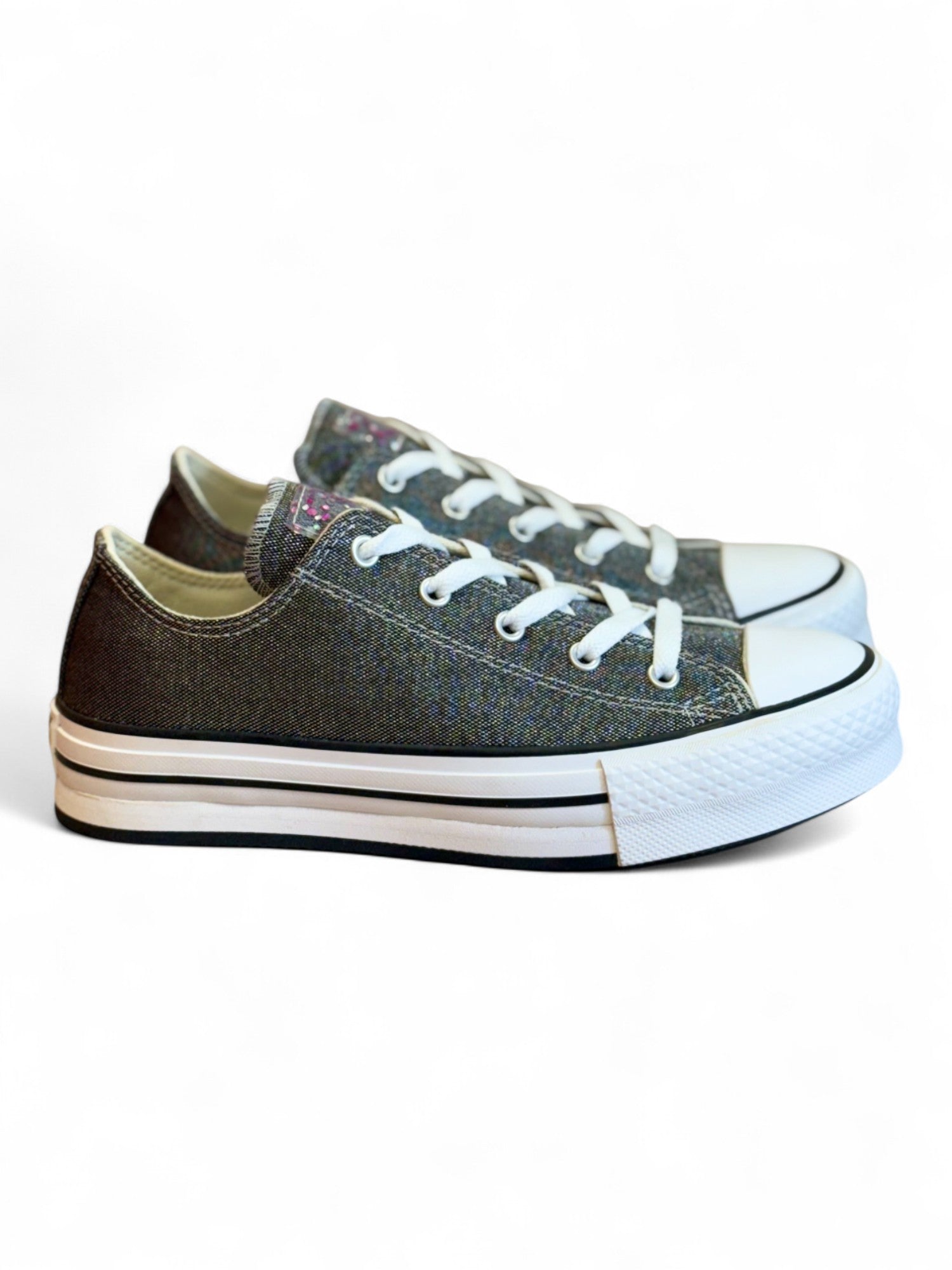 Converse CTAS Eva Lift Ox Negro/Plata