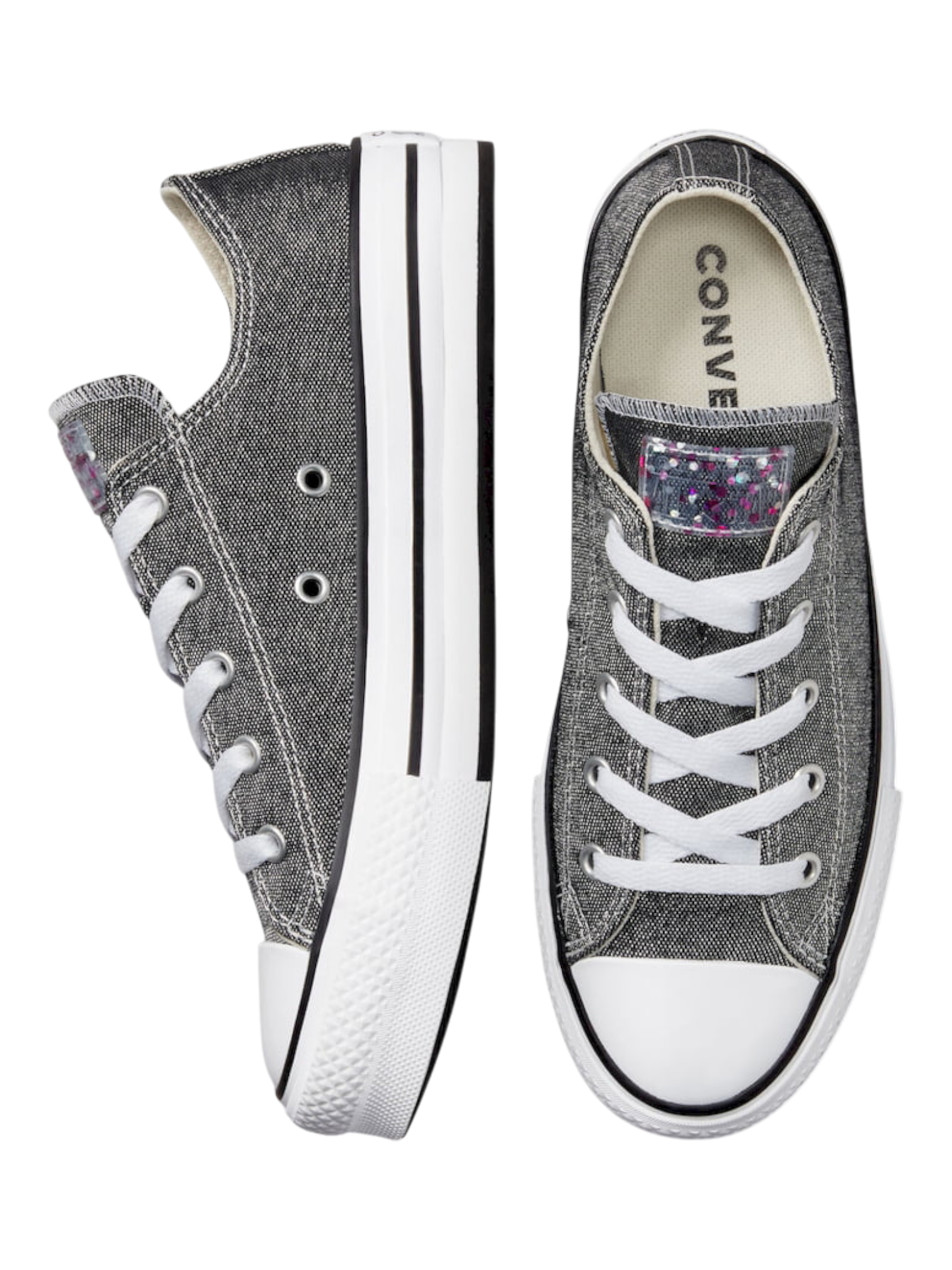 Converse CTAS Eva Lift Ox Negro/Plata