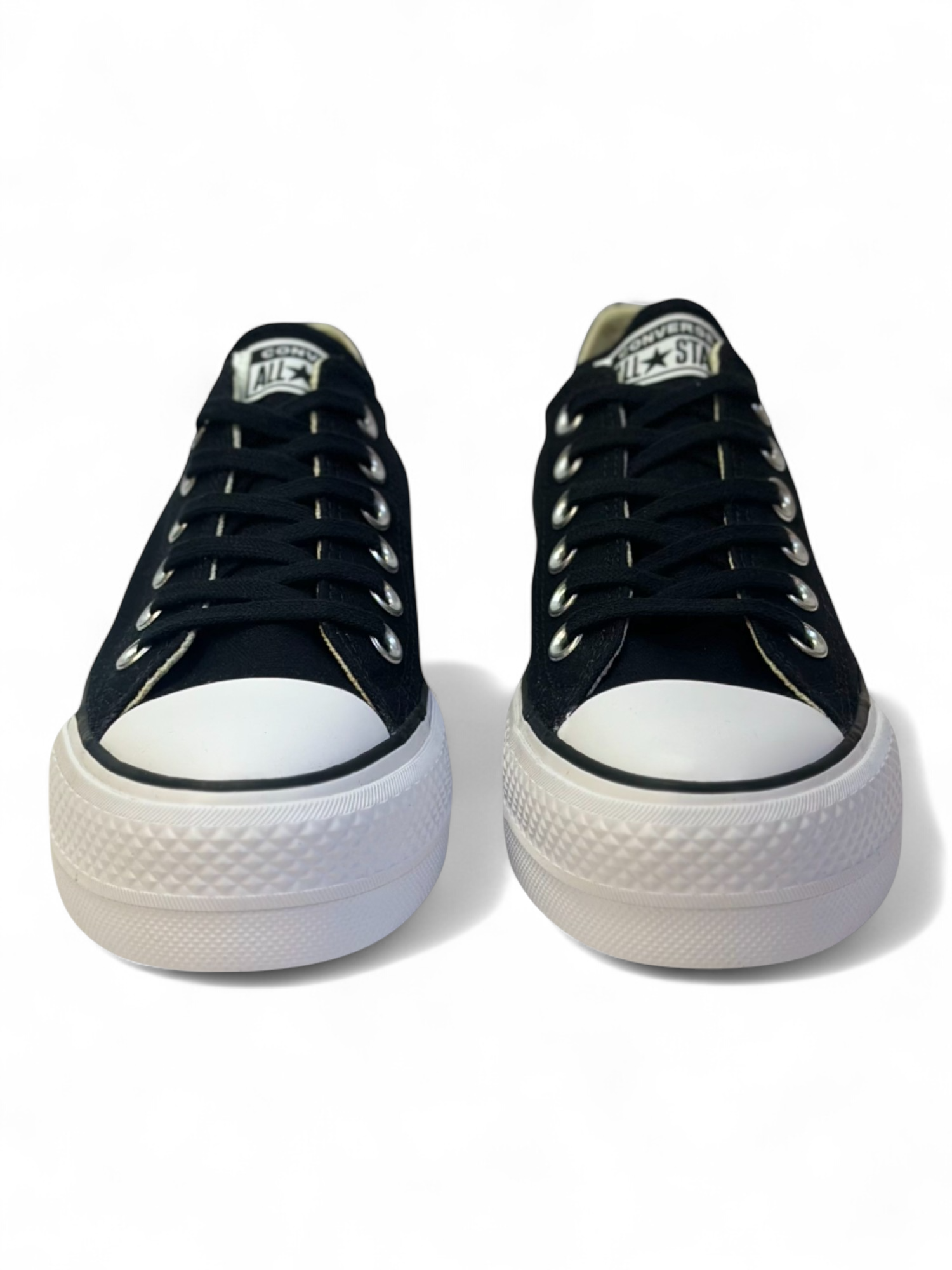 Converse Chuck Taylor All Star Plataforma Ox Negro De Lona