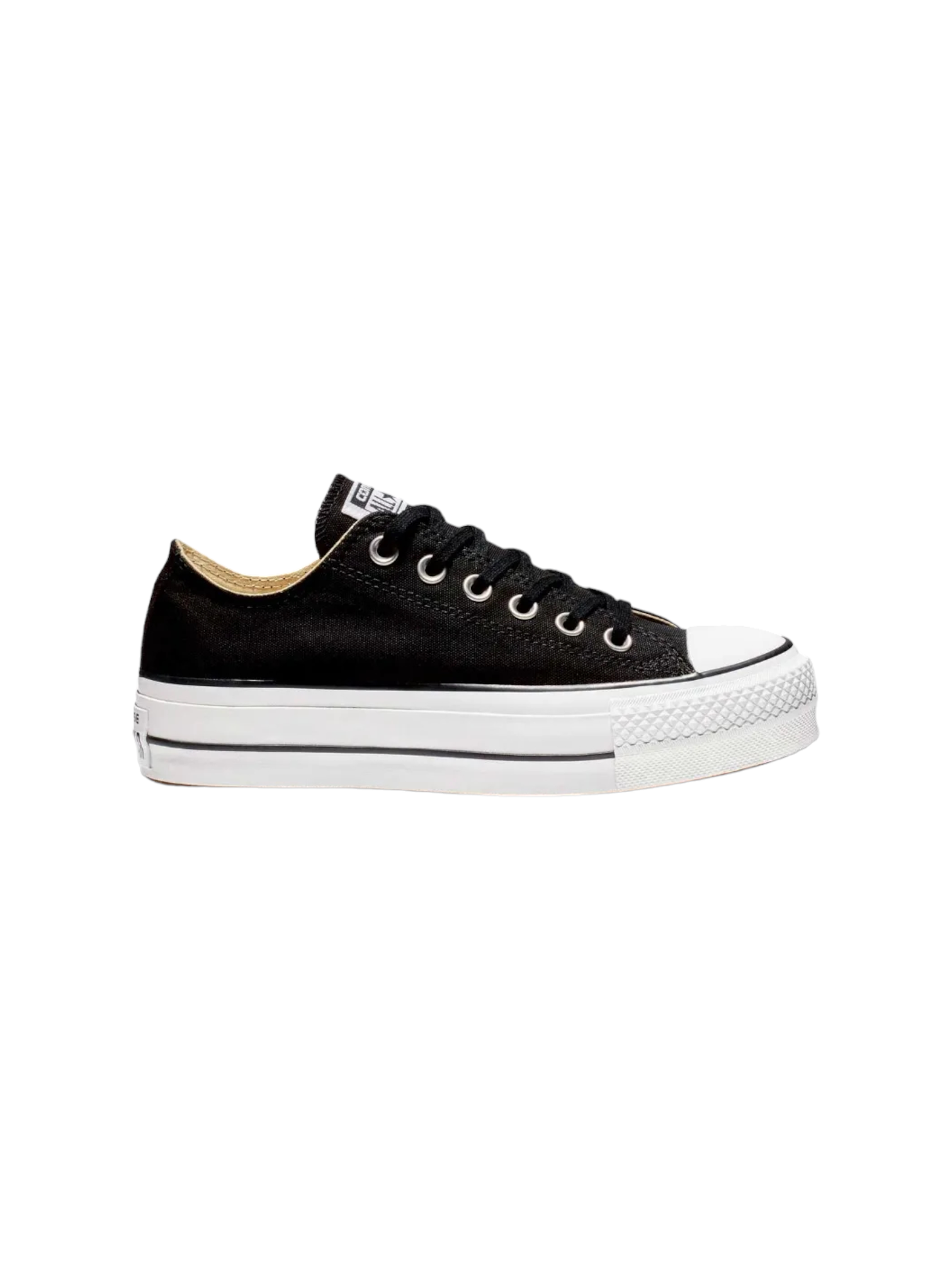 Converse Chuck Taylor All Star Plataforma Ox Negro De Lona