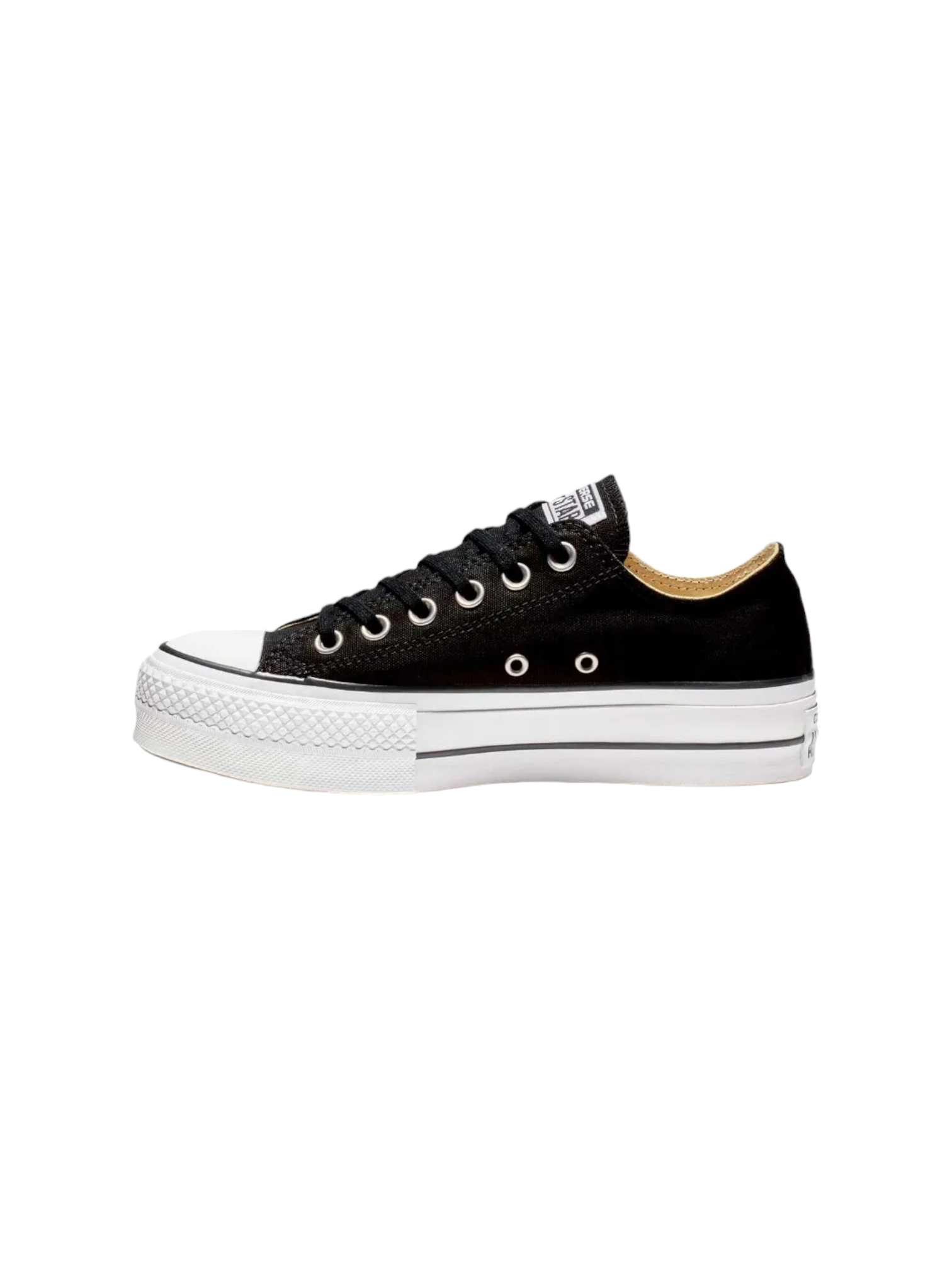 Converse Chuck Taylor All Star Plataforma Ox Negro De Lona