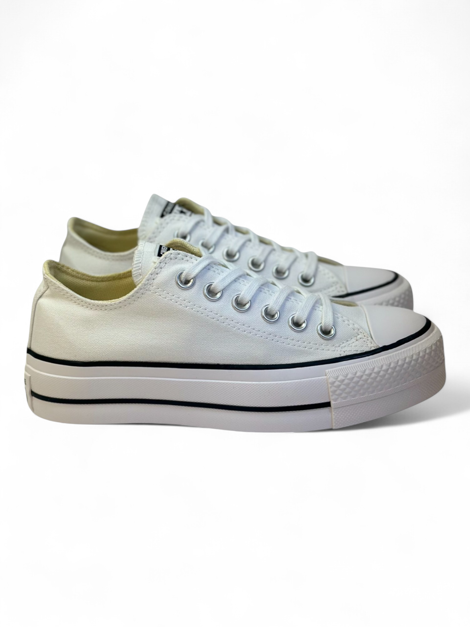 Converse Chuck Taylor All Star Plataforma Ox Blanco De Lona