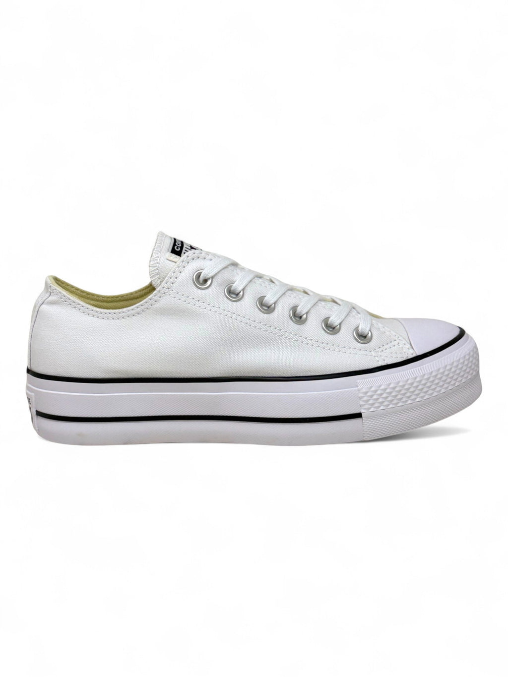 Converse Chuck Taylor All Star Plataforma Ox Blanco De Lona