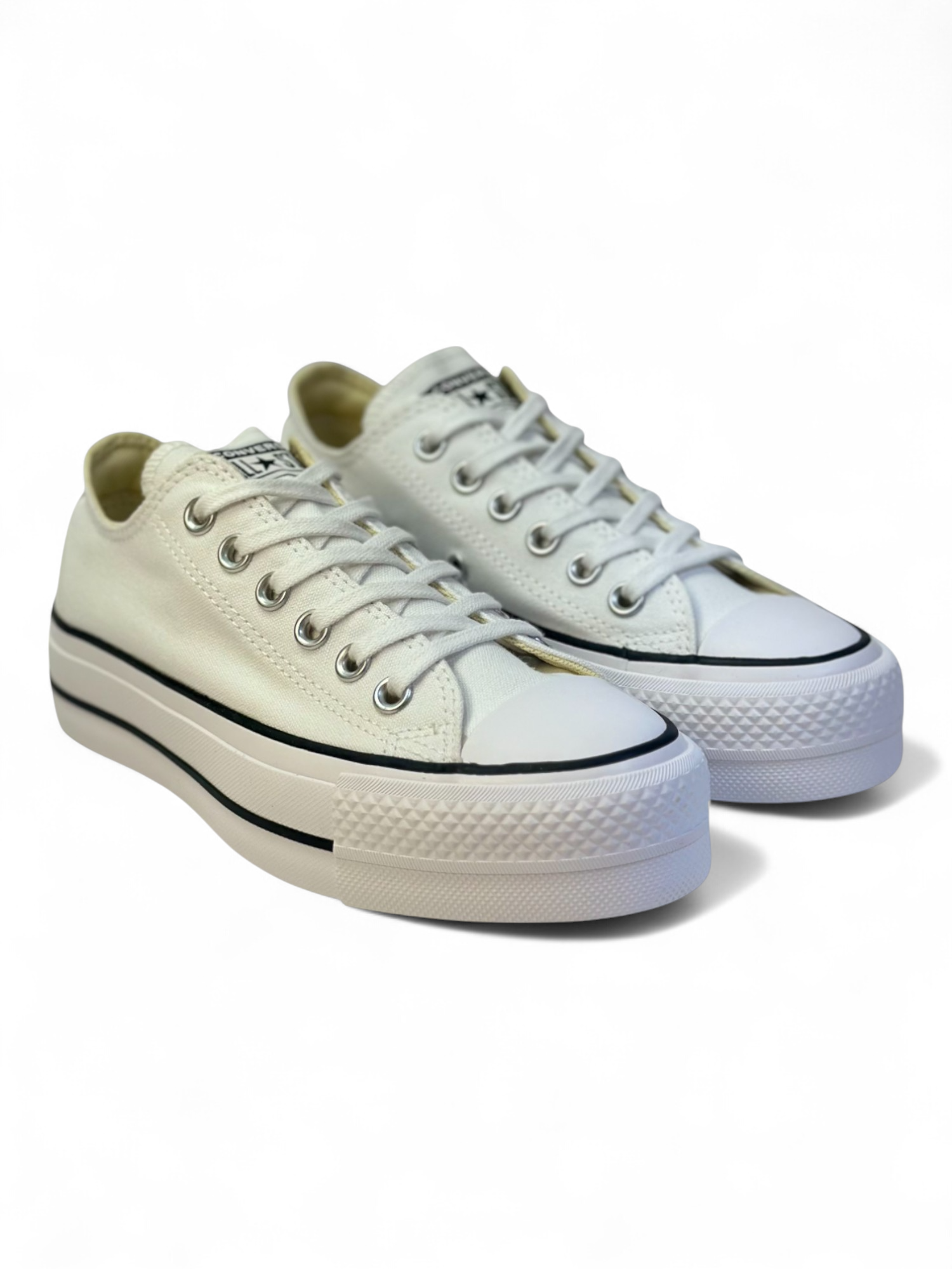 Converse Chuck Taylor All Star Plataforma Ox Blanco De Lona