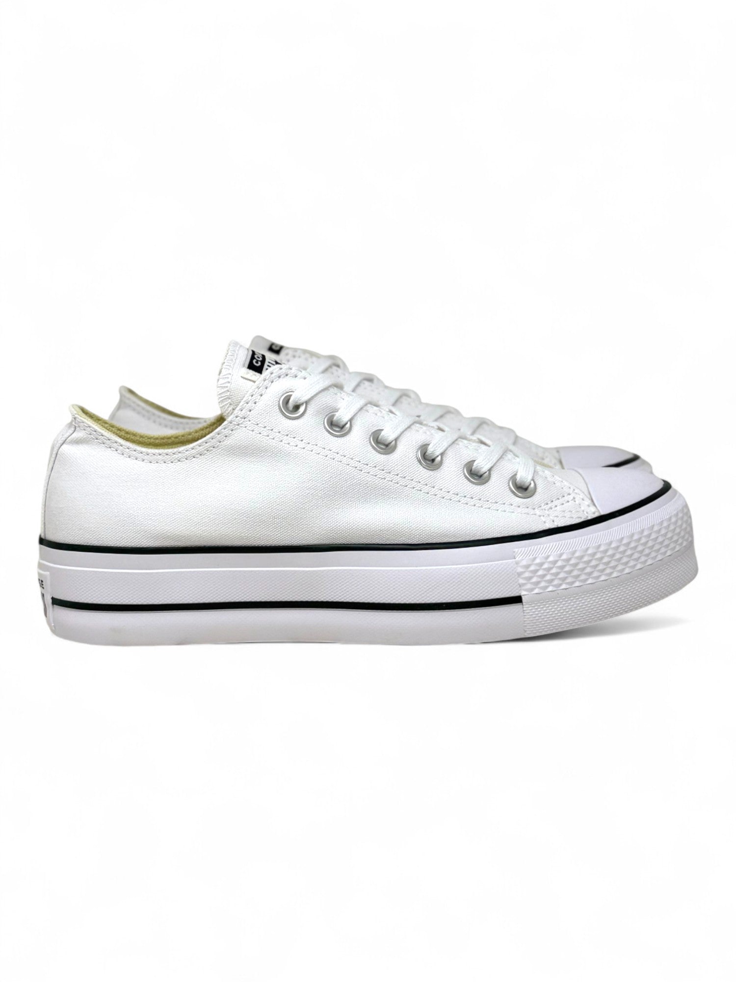 Converse Chuck Taylor All Star Plataforma Ox Blanco De Lona