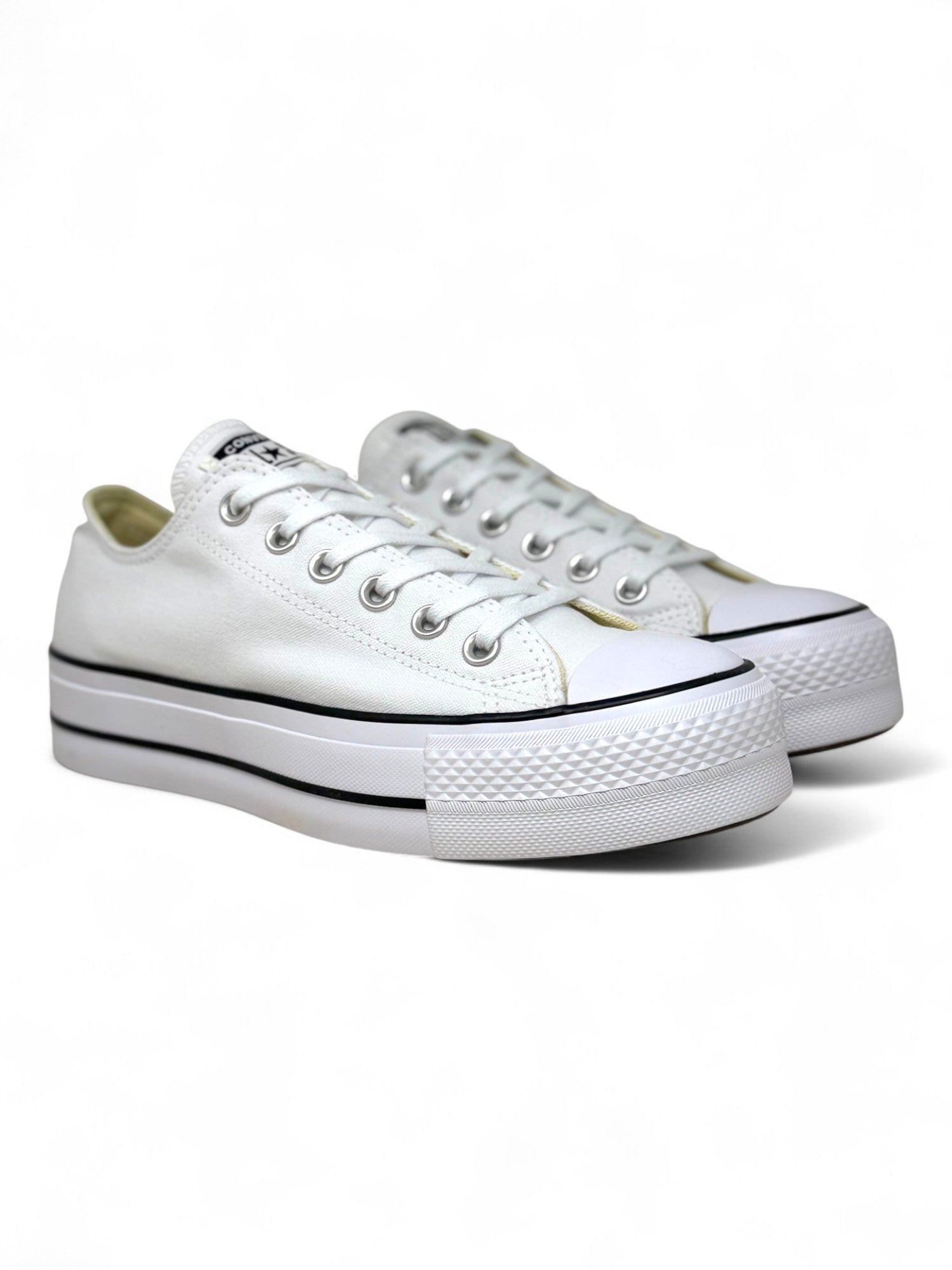 Converse Chuck Taylor All Star Plataforma Ox Blanco De Lona