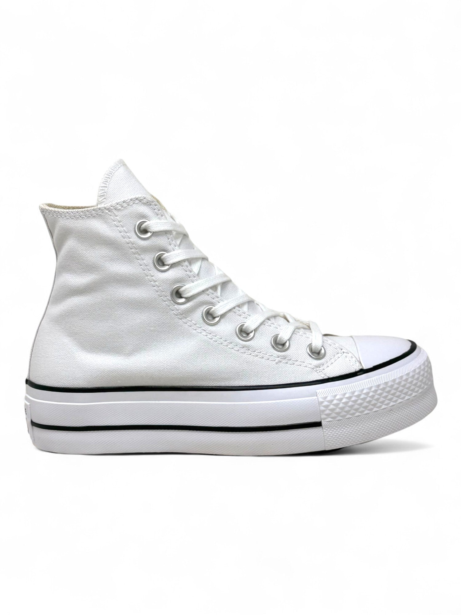 Converse Chuck Taylor All Star Plataforma Hi Blanco De Lona