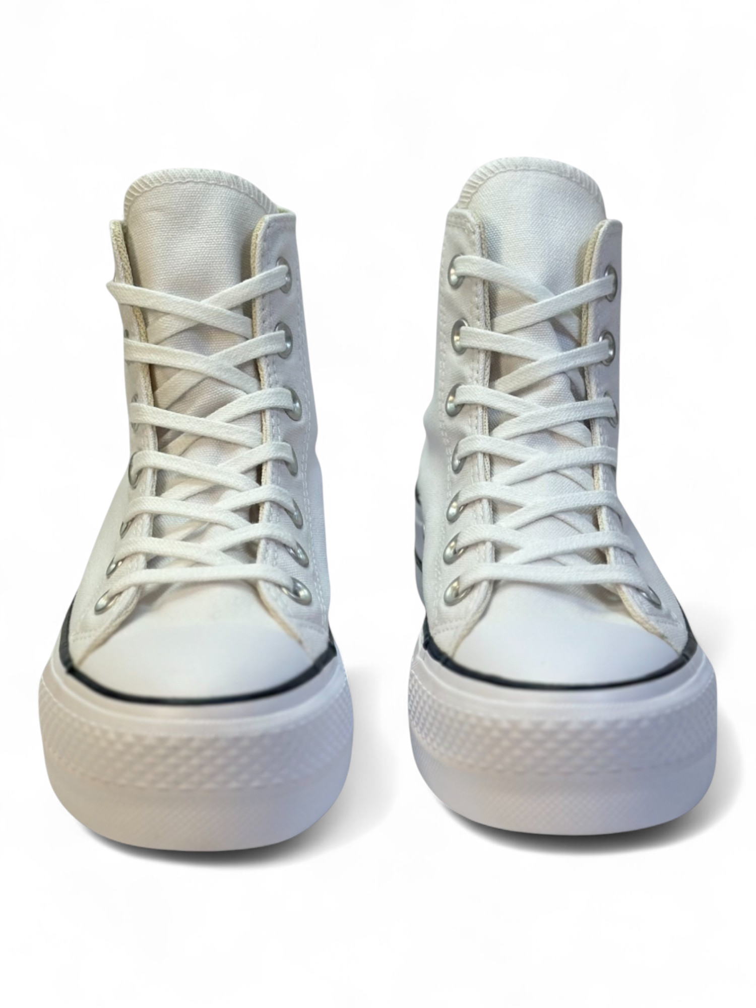 Converse Chuck Taylor All Star Plataforma Hi Blanco De Lona