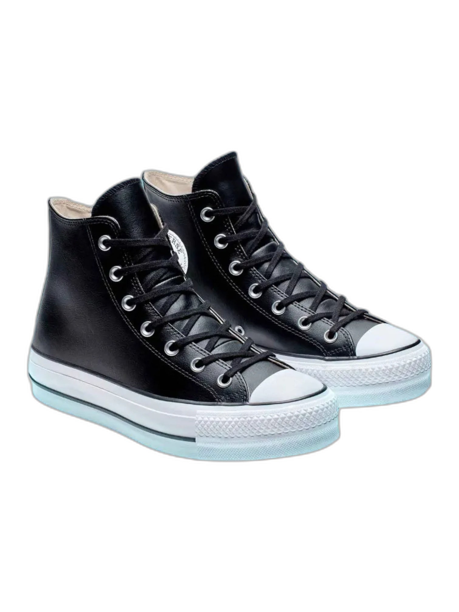 Converse Chuck Taylor All Star Plataforma Bota Negro De Piel