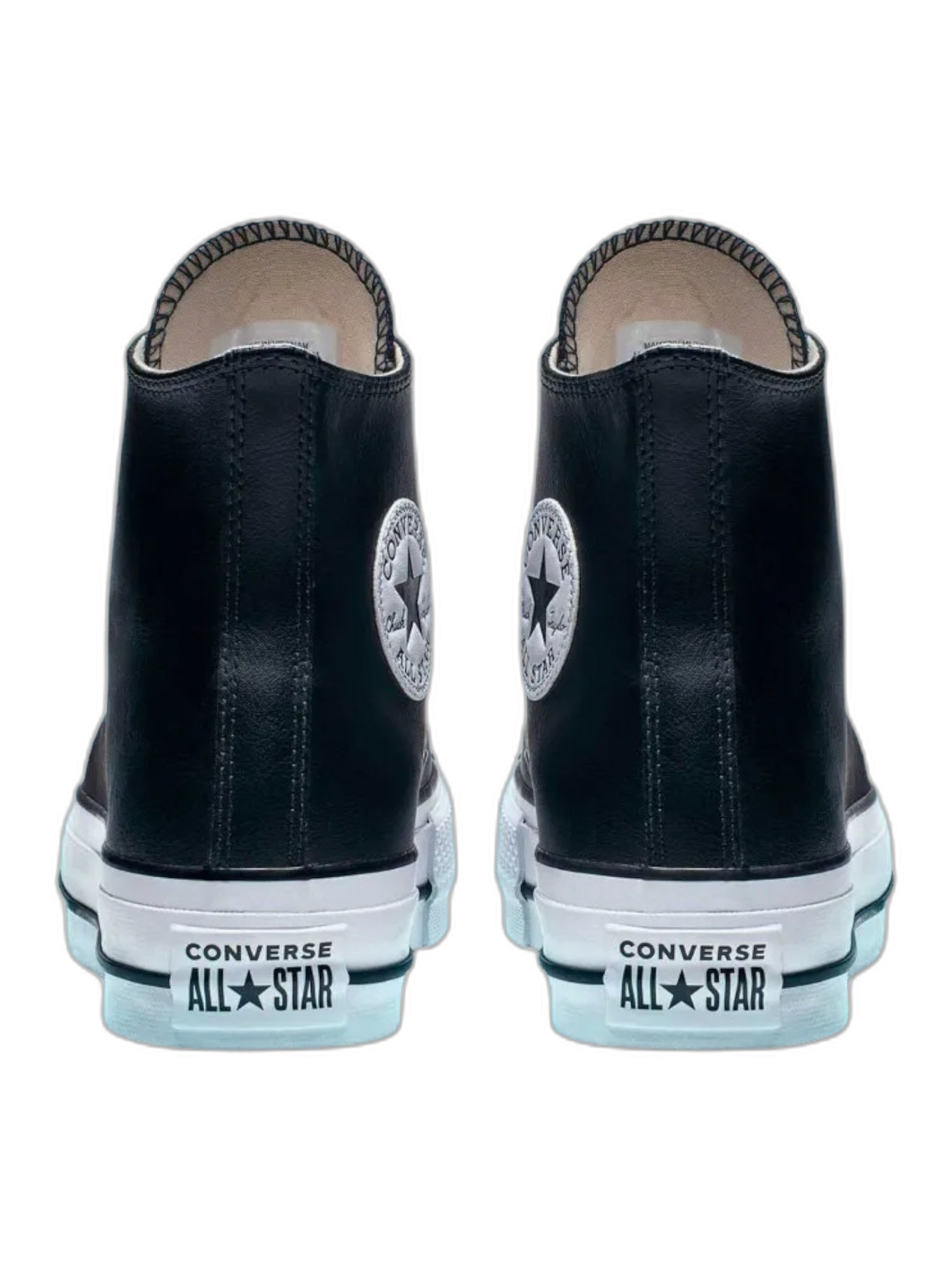 Converse Chuck Taylor All Star Plataforma Bota Negro De Piel