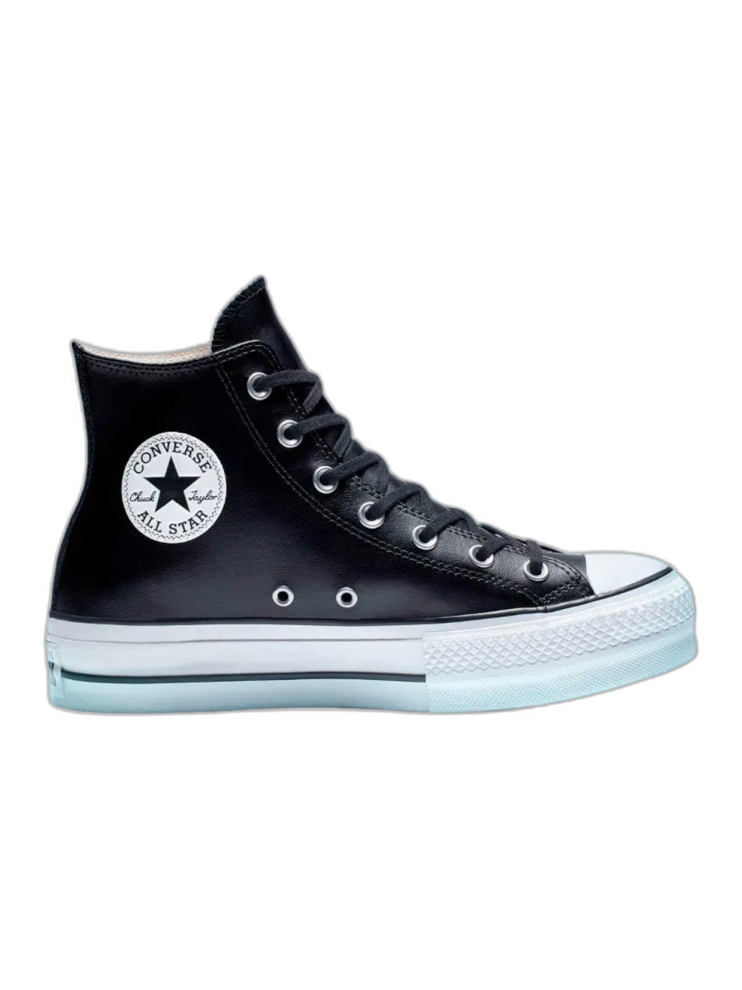 Converse Chuck Taylor All Star Plataforma Bota Negro De Piel