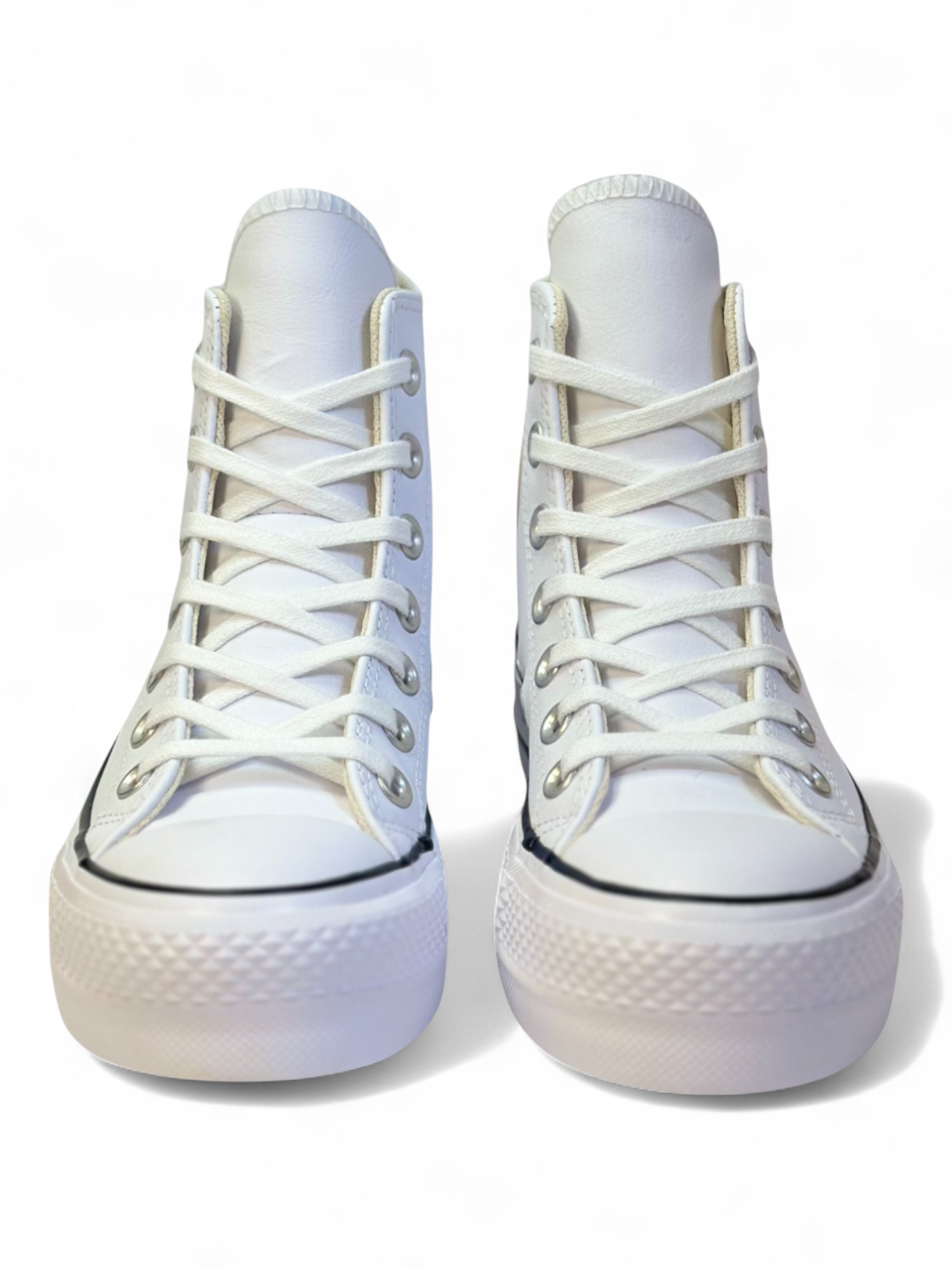 Converse Chuck Taylor All Star Plataforma Bota Blanco De Piel