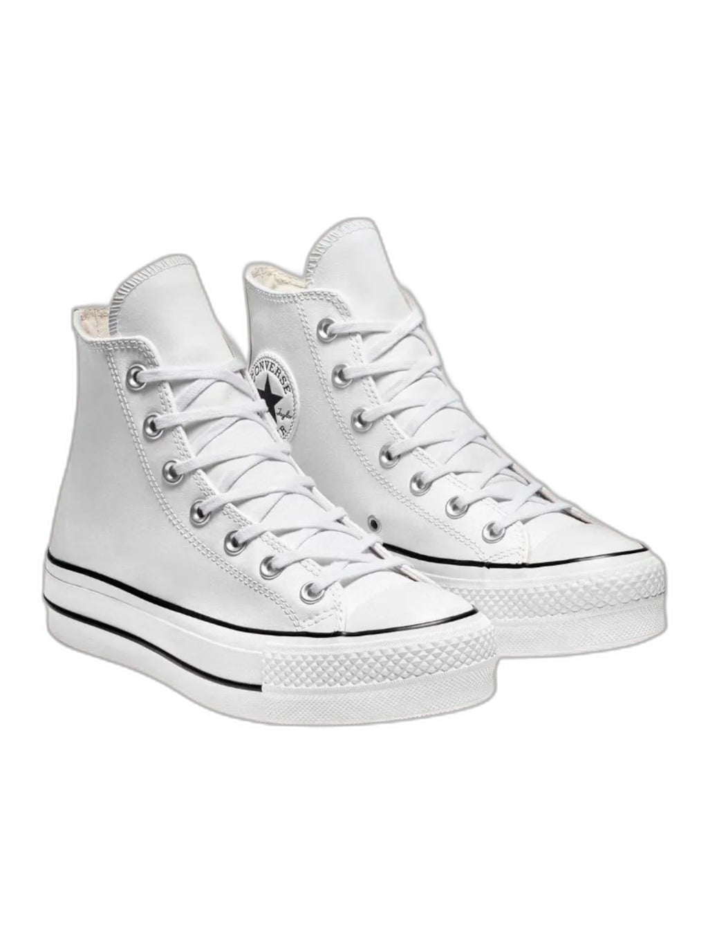 Converse Chuck Taylor All Star Plataforma Bota Blanco De Piel