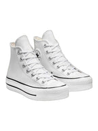Converse Chuck Taylor All Star Plataforma Bota Blanco De Piel