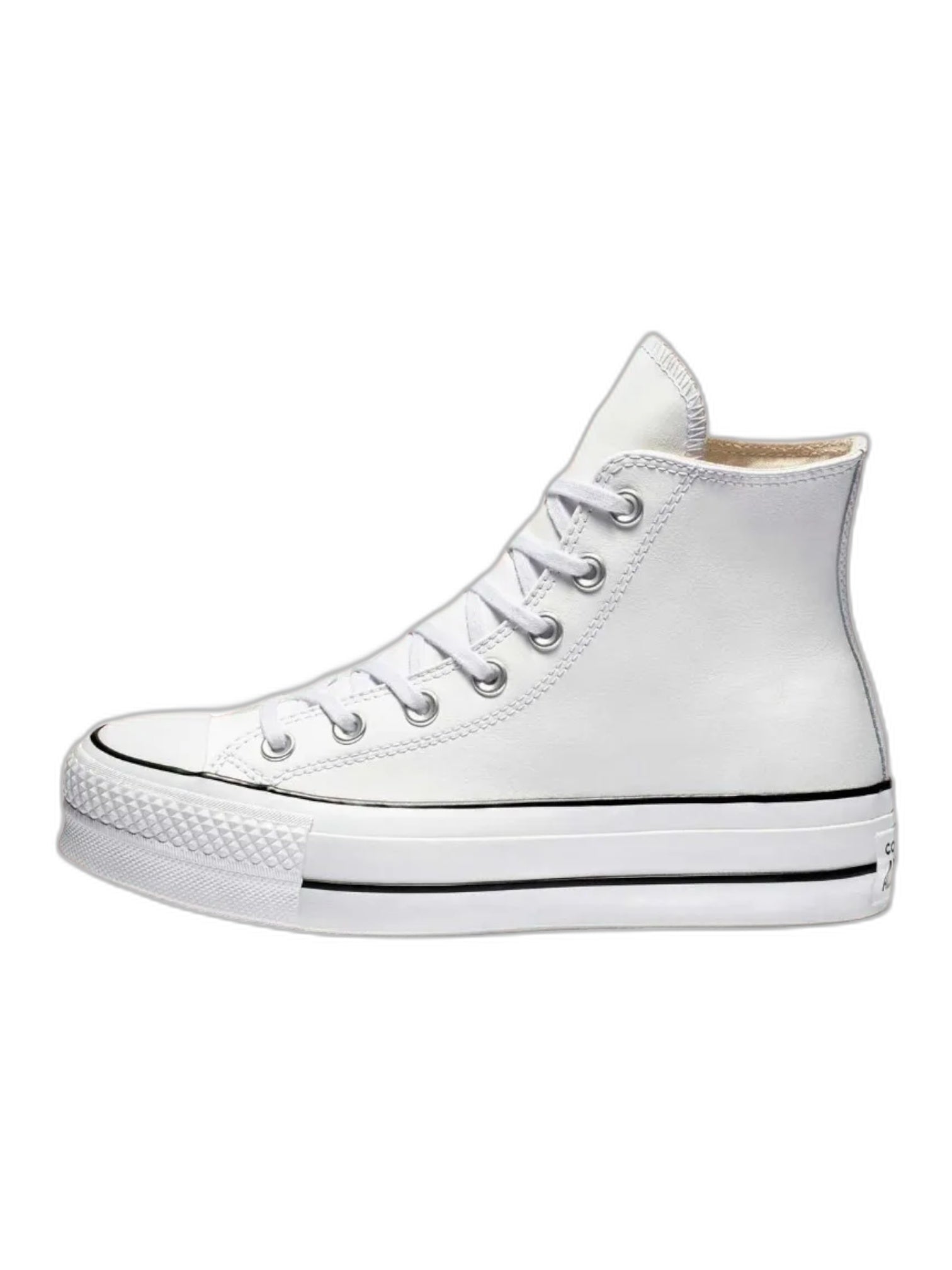 Converse Chuck Taylor All Star Plataforma Bota Blanco De Piel