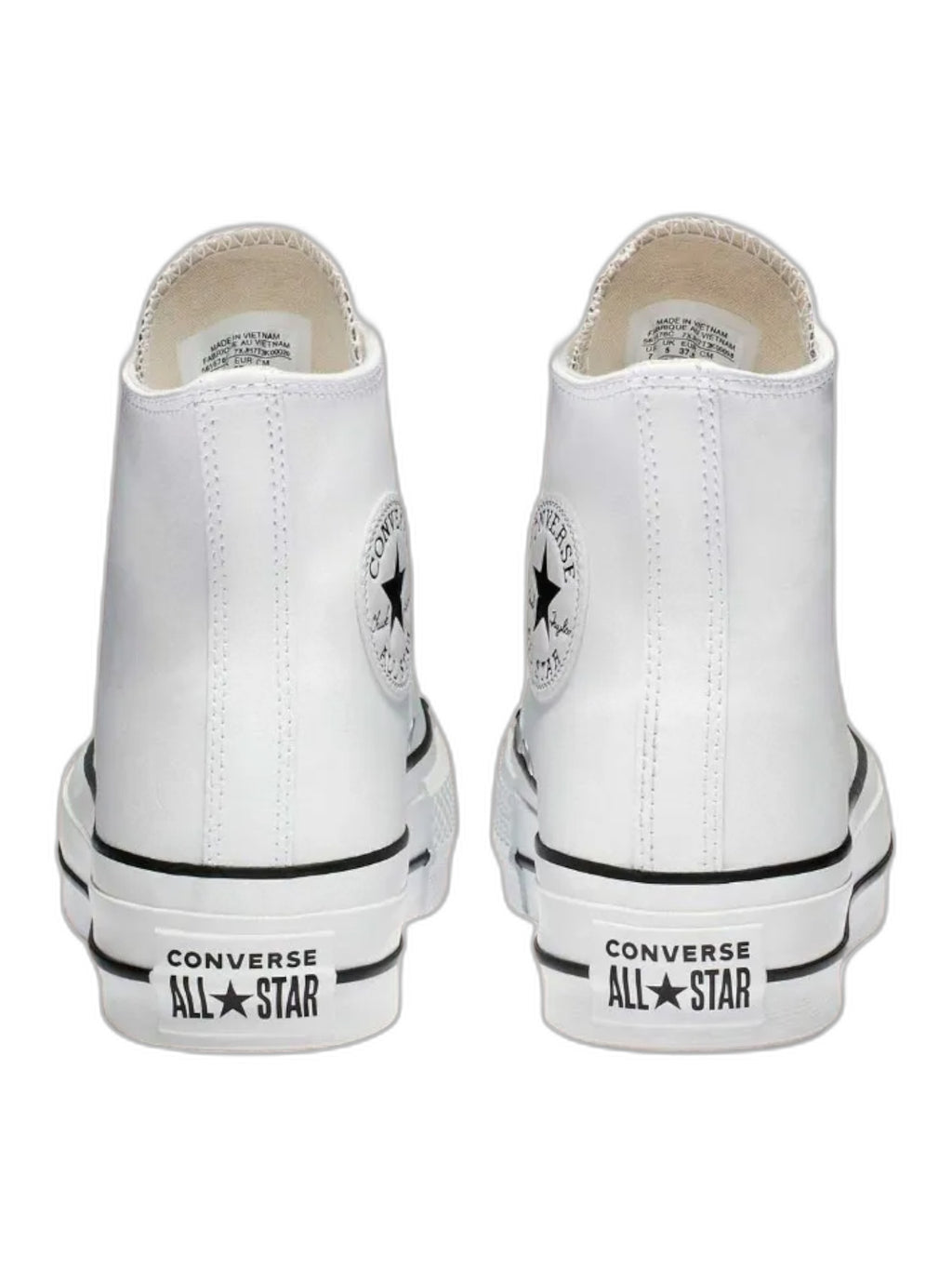Converse Chuck Taylor All Star Plataforma Bota Blanco De Piel