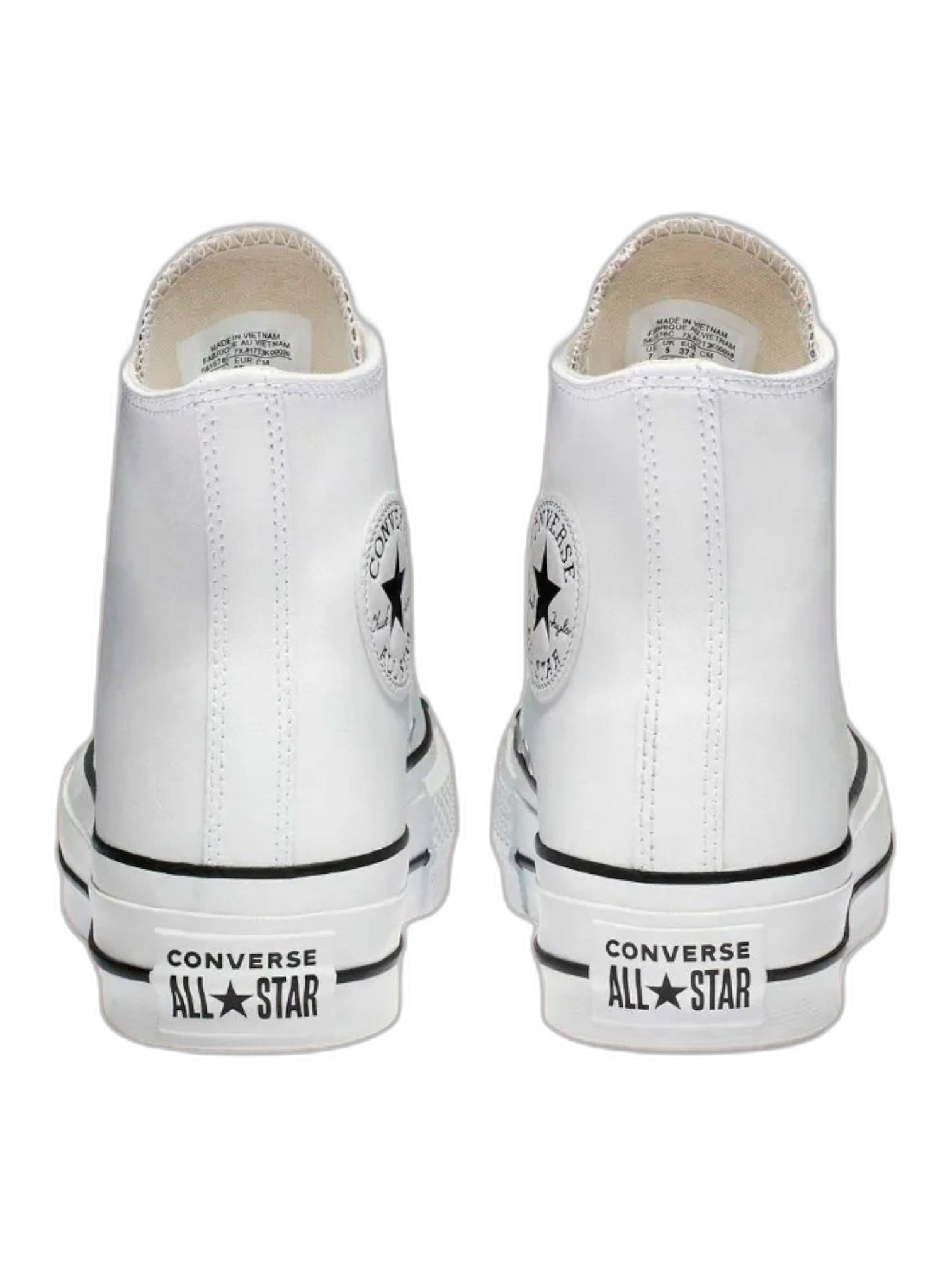 Converse Chuck Taylor All Star Plataforma Bota Blanco De Piel