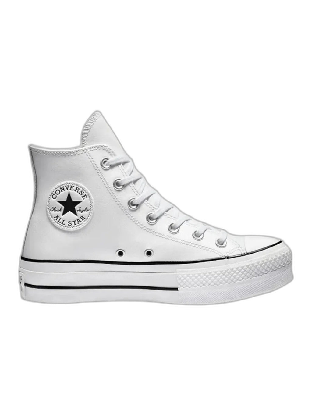 Converse Chuck Taylor All Star Plataforma Bota Blanco De Piel