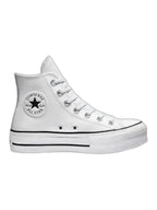 Converse Chuck Taylor All Star Plataforma Bota Blanco De Piel