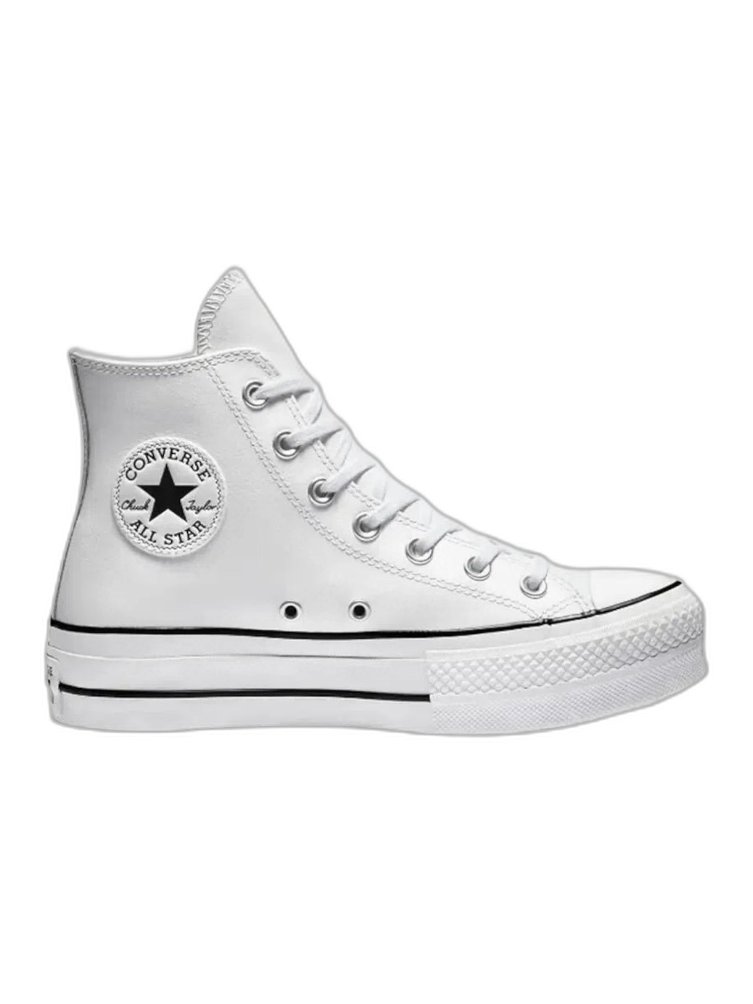 Converse Chuck Taylor All Star Plataforma Bota Blanco De Piel
