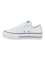 Converse Chuck Taylor All Star Plataforma Ox Blanco De Piel