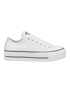 Converse Chuck Taylor All Star Plataforma Ox Blanco De Piel