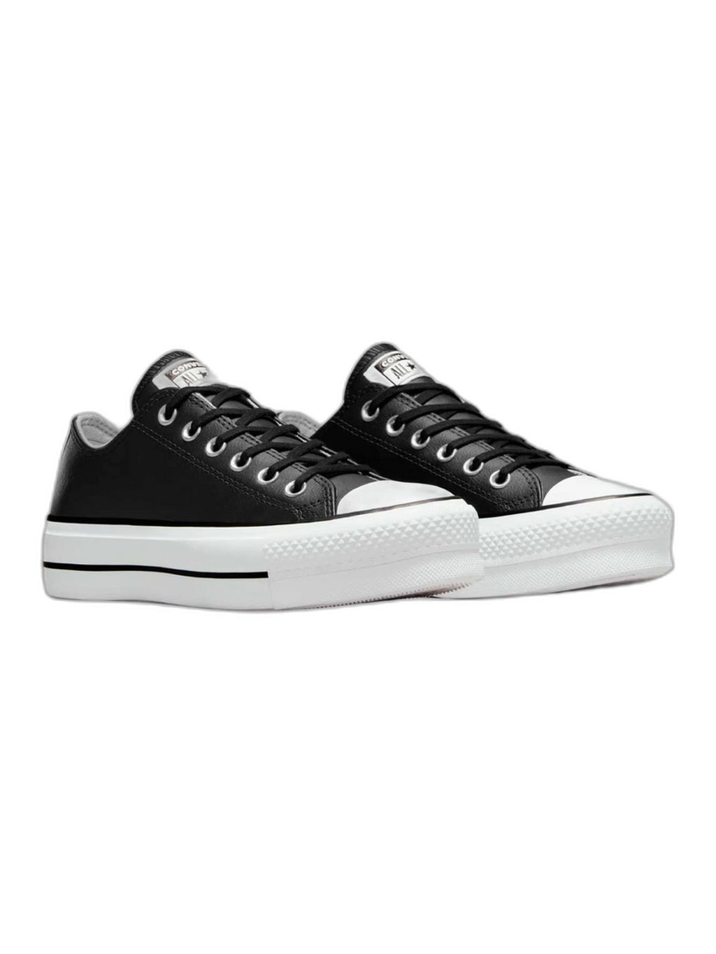 Converse Chuck Taylor All Star Plataforma Ox Negro De Piel