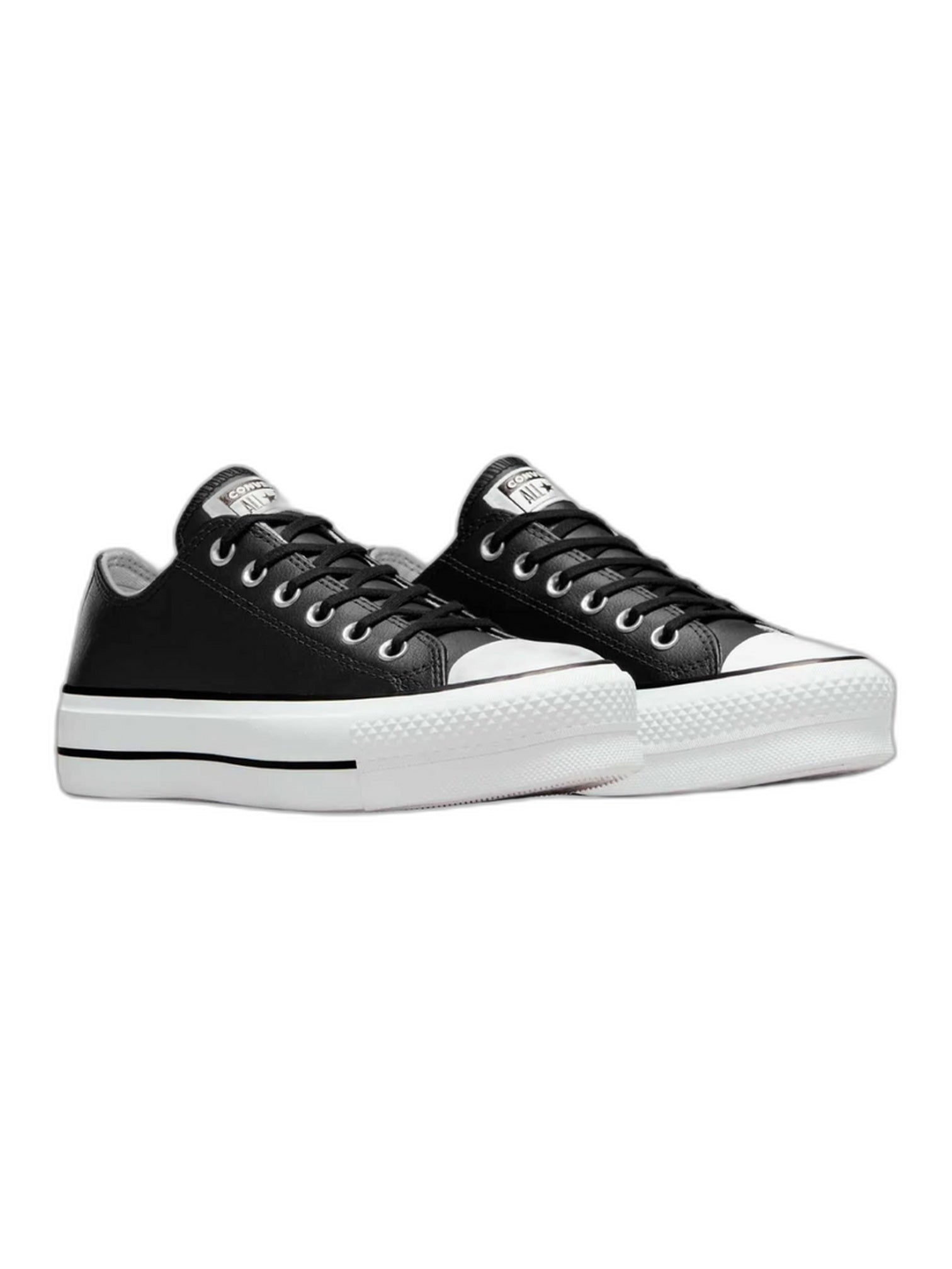 Converse Chuck Taylor All Star Plataforma Ox Negro De Piel