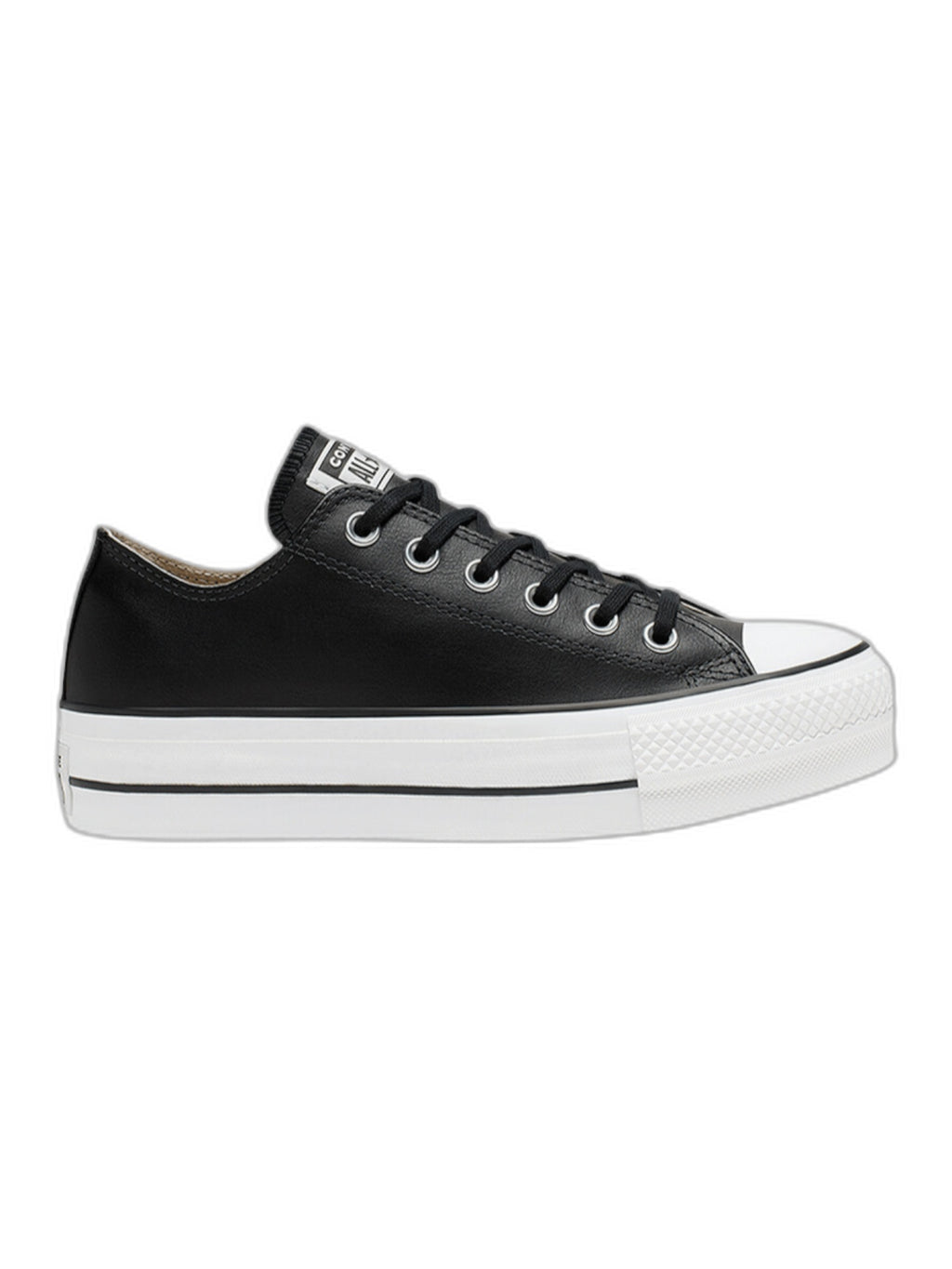 Converse Chuck Taylor All Star Plataforma Ox Negro De Piel