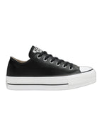 Converse Chuck Taylor All Star Plataforma Ox Negro De Piel