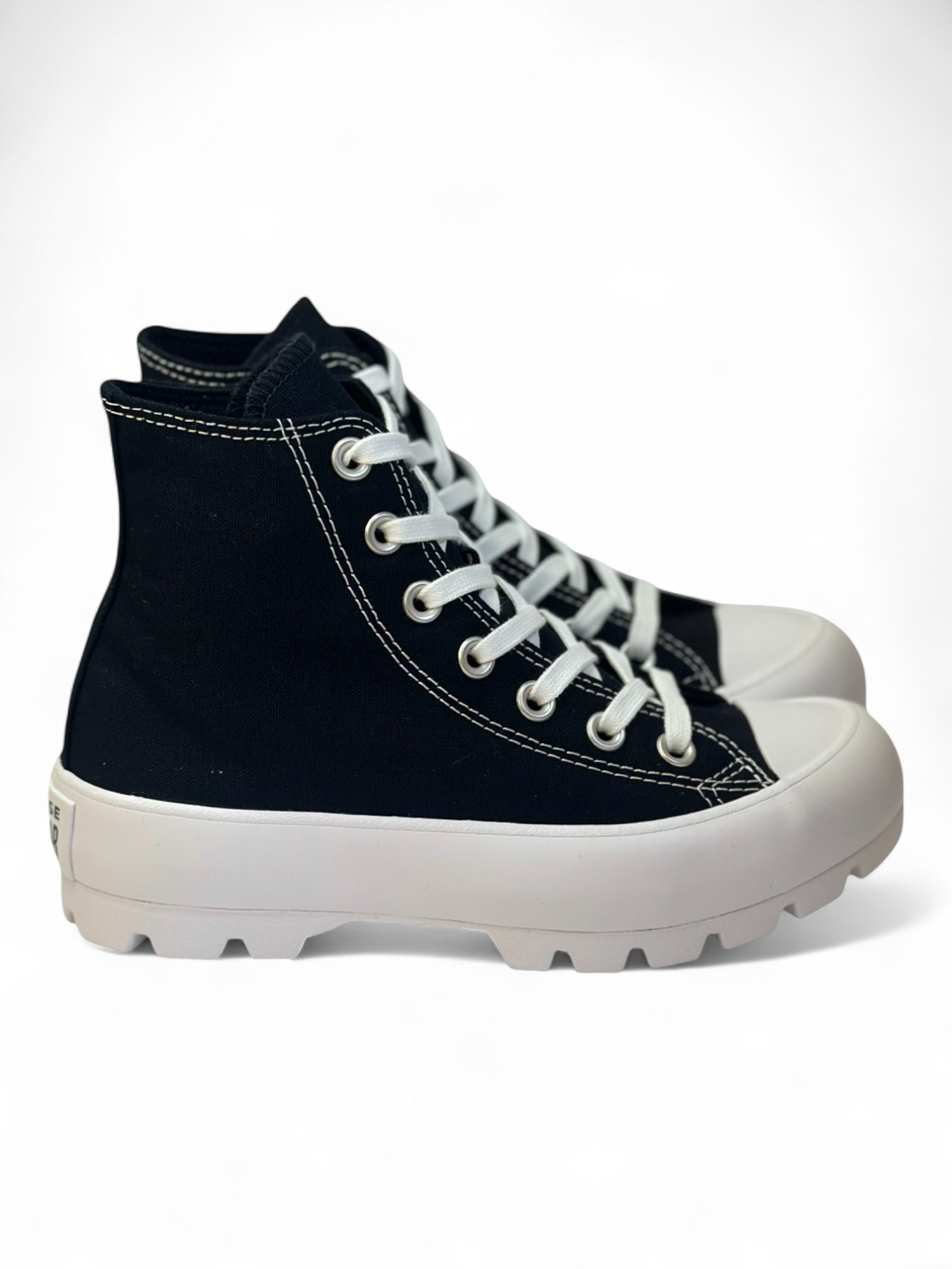 Converse Chuck Taylor All Star Plataforma Lugged Bota Negra De Lona