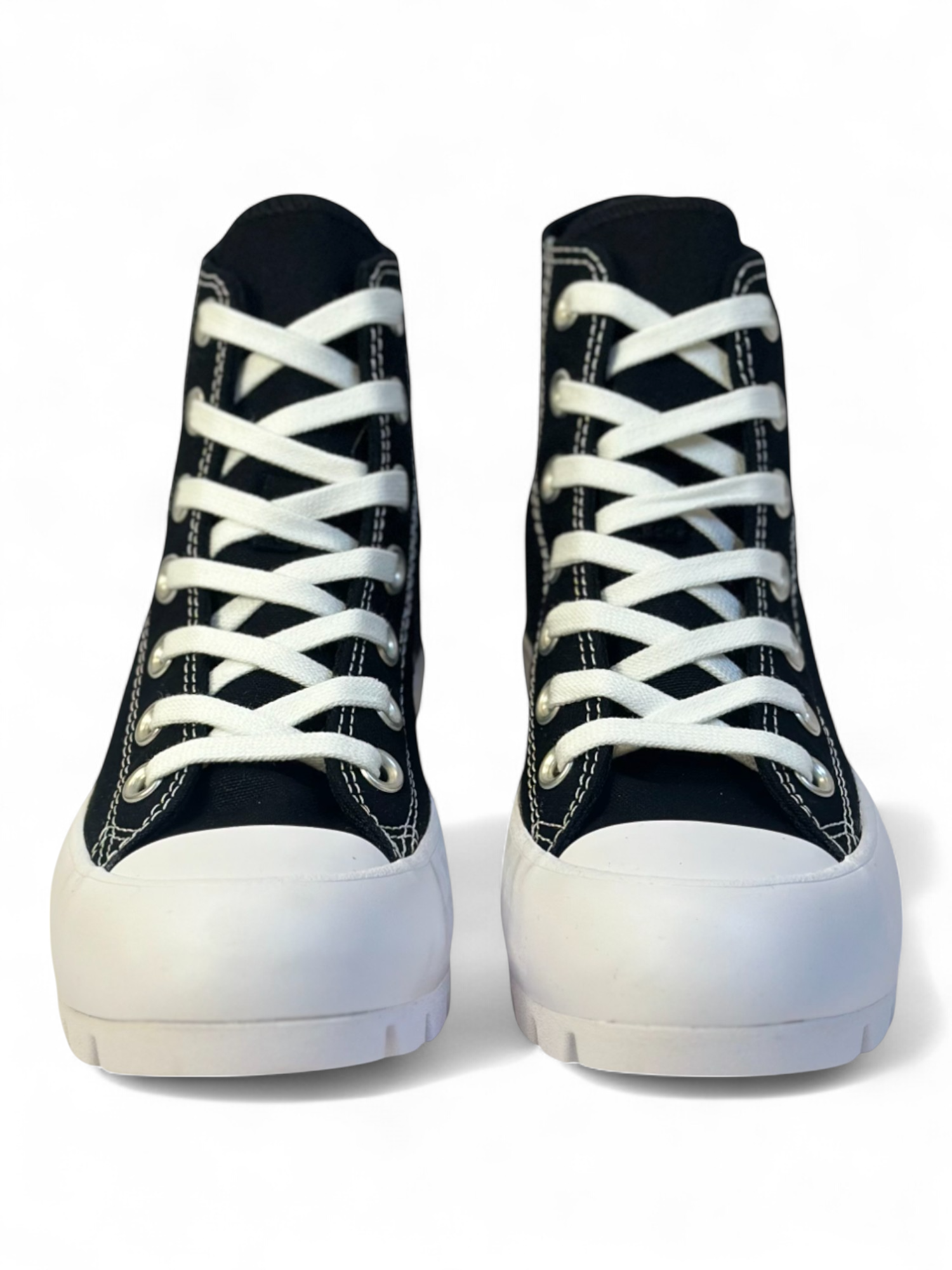 Converse Chuck Taylor All Star Plataforma Lugged Bota Negra De Lona