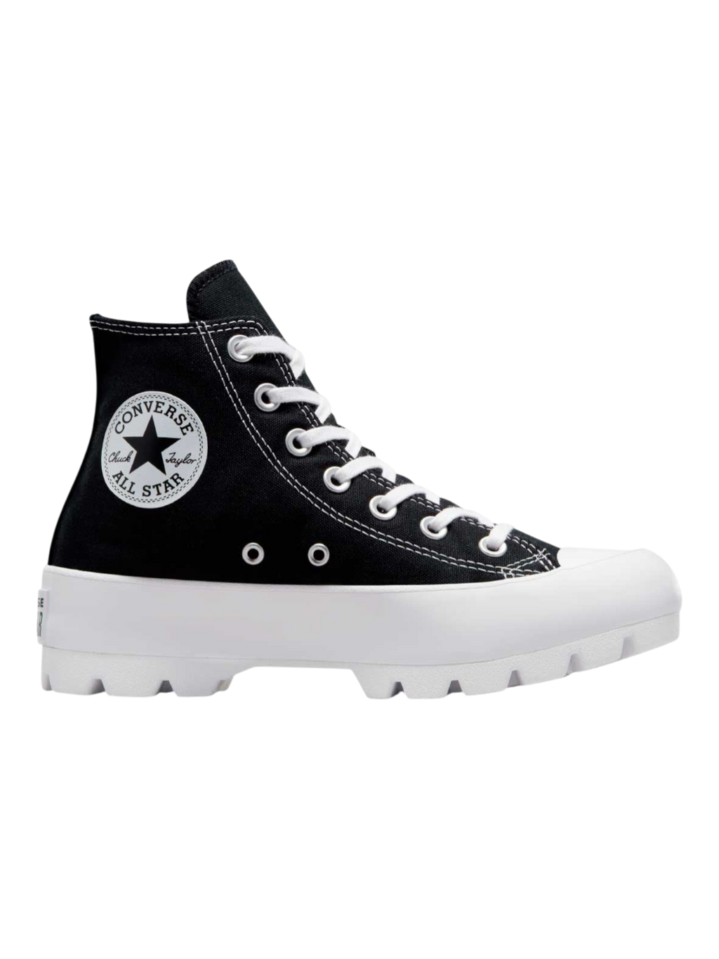 Converse Chuck Taylor All Star Plataforma Lugged Bota Negra De Lona