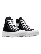Converse Chuck Taylor All Star Plataforma Lugged Bota Negra De Lona