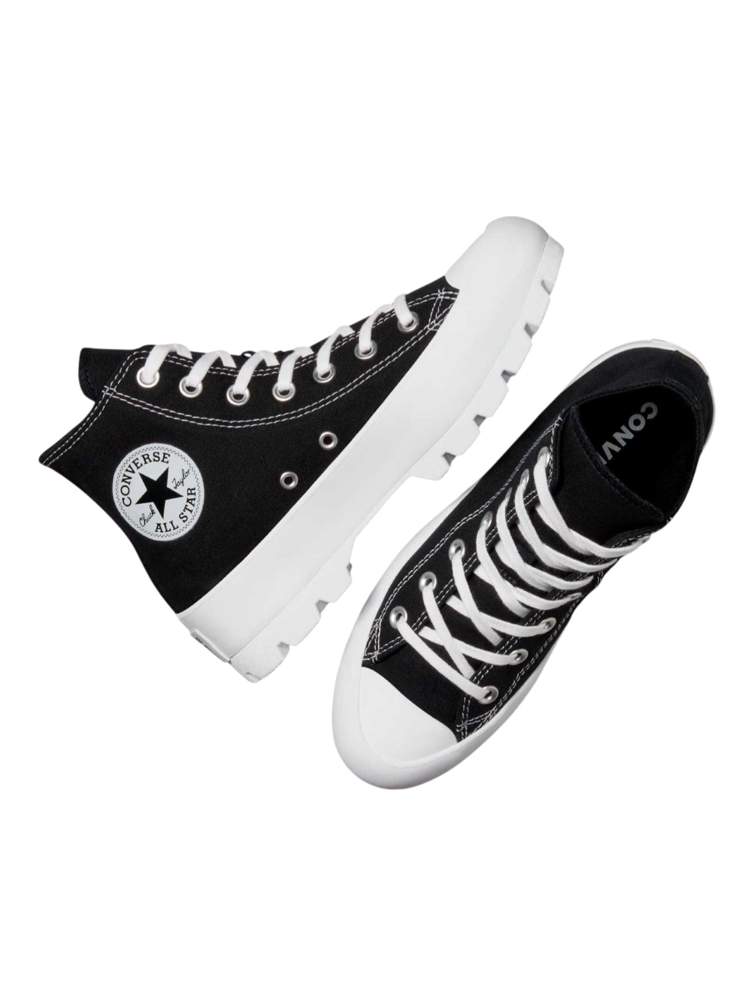 Converse Chuck Taylor All Star Plataforma Lugged Bota Negra De Lona