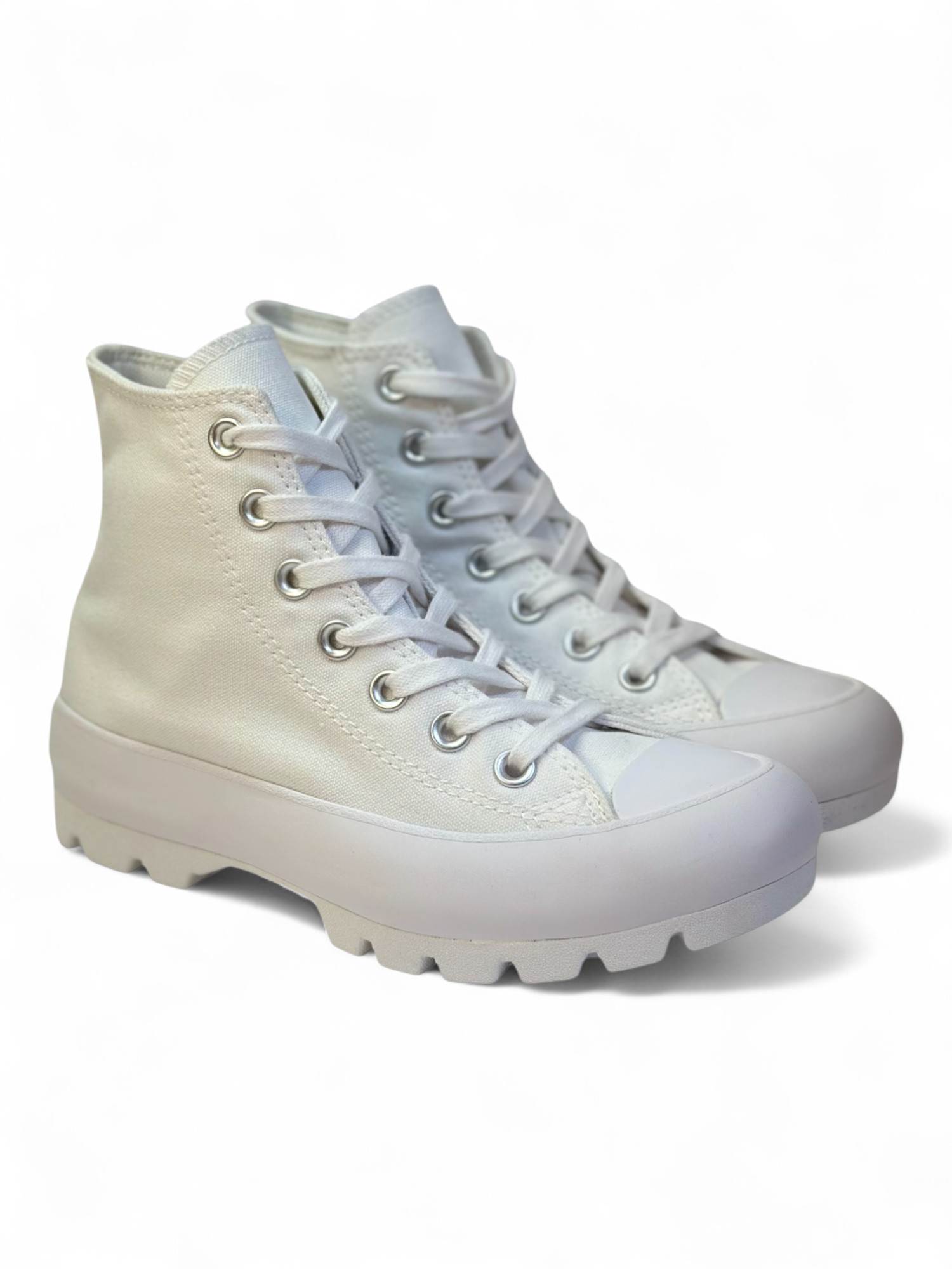 Converse Chuck Taylor All Star Plataforma Lugged Bota Blanco De Lona
