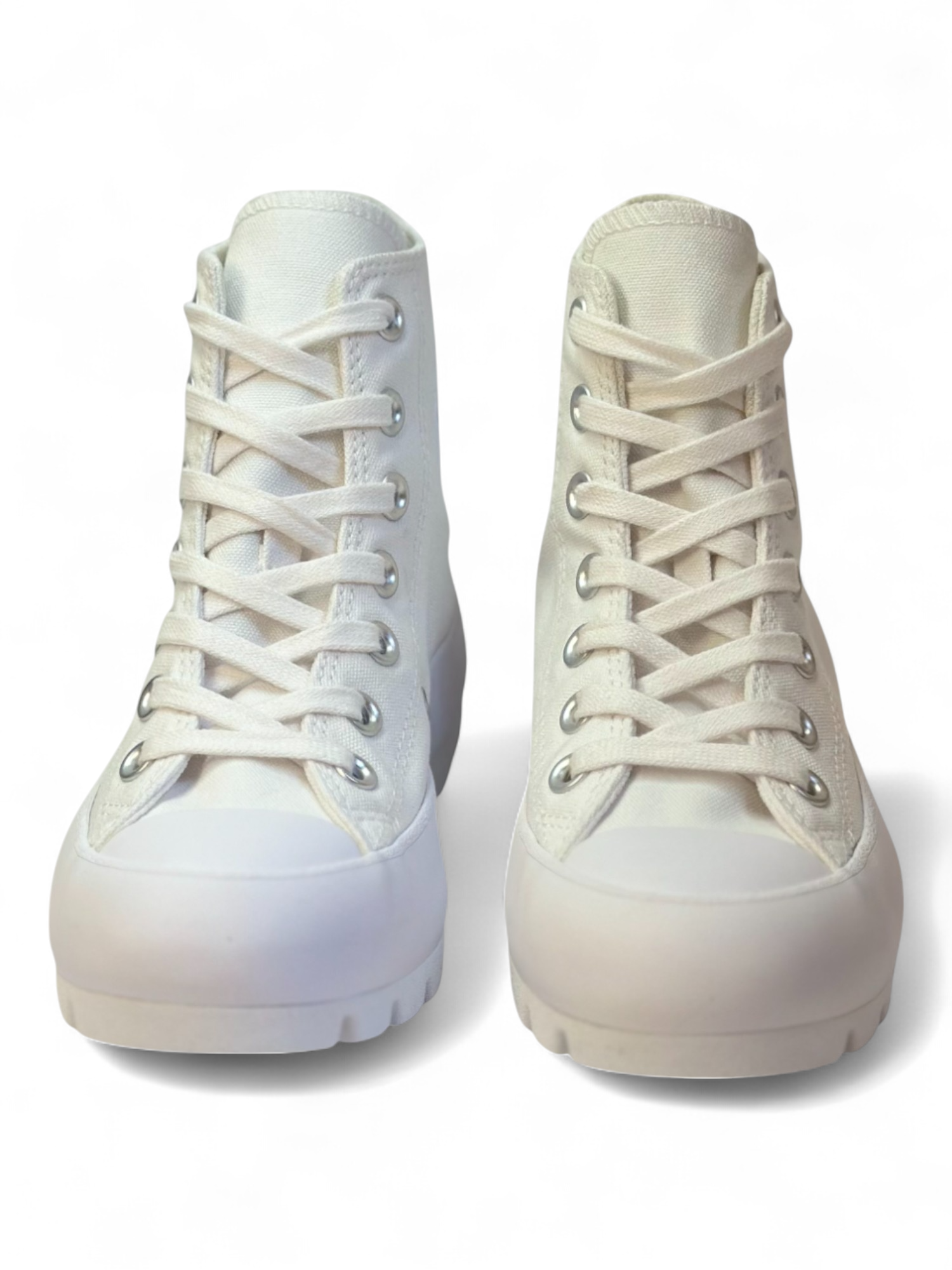 Converse Chuck Taylor All Star Plataforma Lugged Bota Blanco De Lona