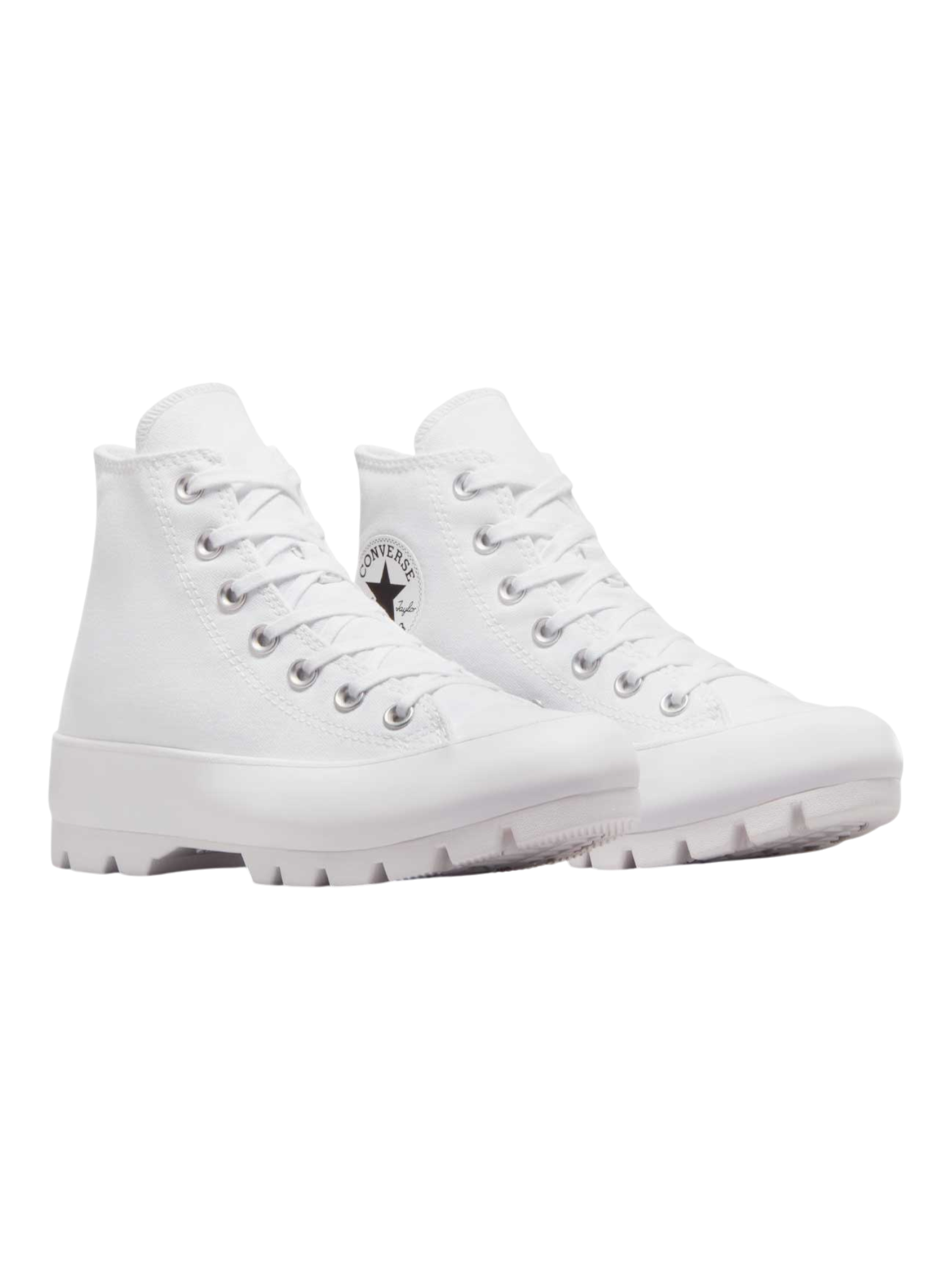 Converse Chuck Taylor All Star Plataforma Lugged Bota Blanco De Lona