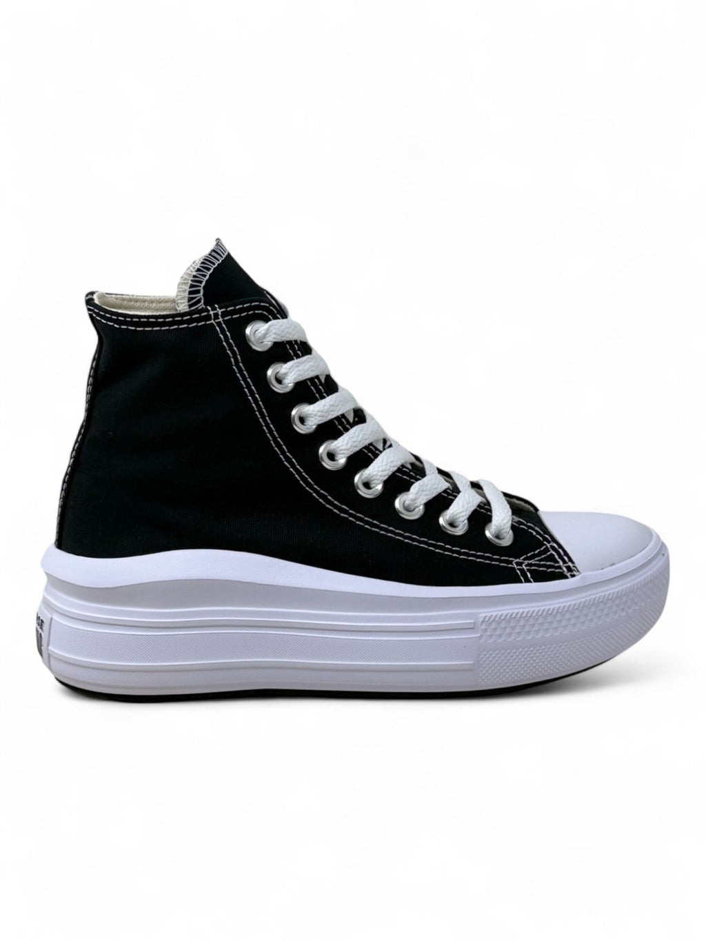Converse Chuck Taylor All Star Plataforma Move Bota Negro De Lona