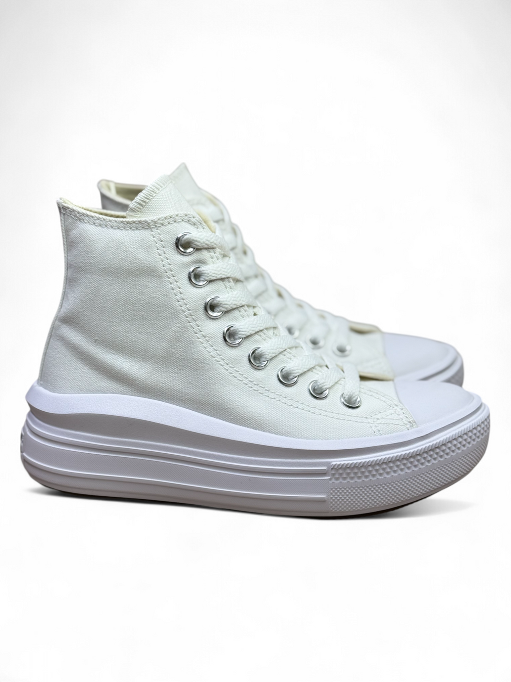 Converse Chuck Taylor All Star Plataforma Move Bota Blanco De Lona