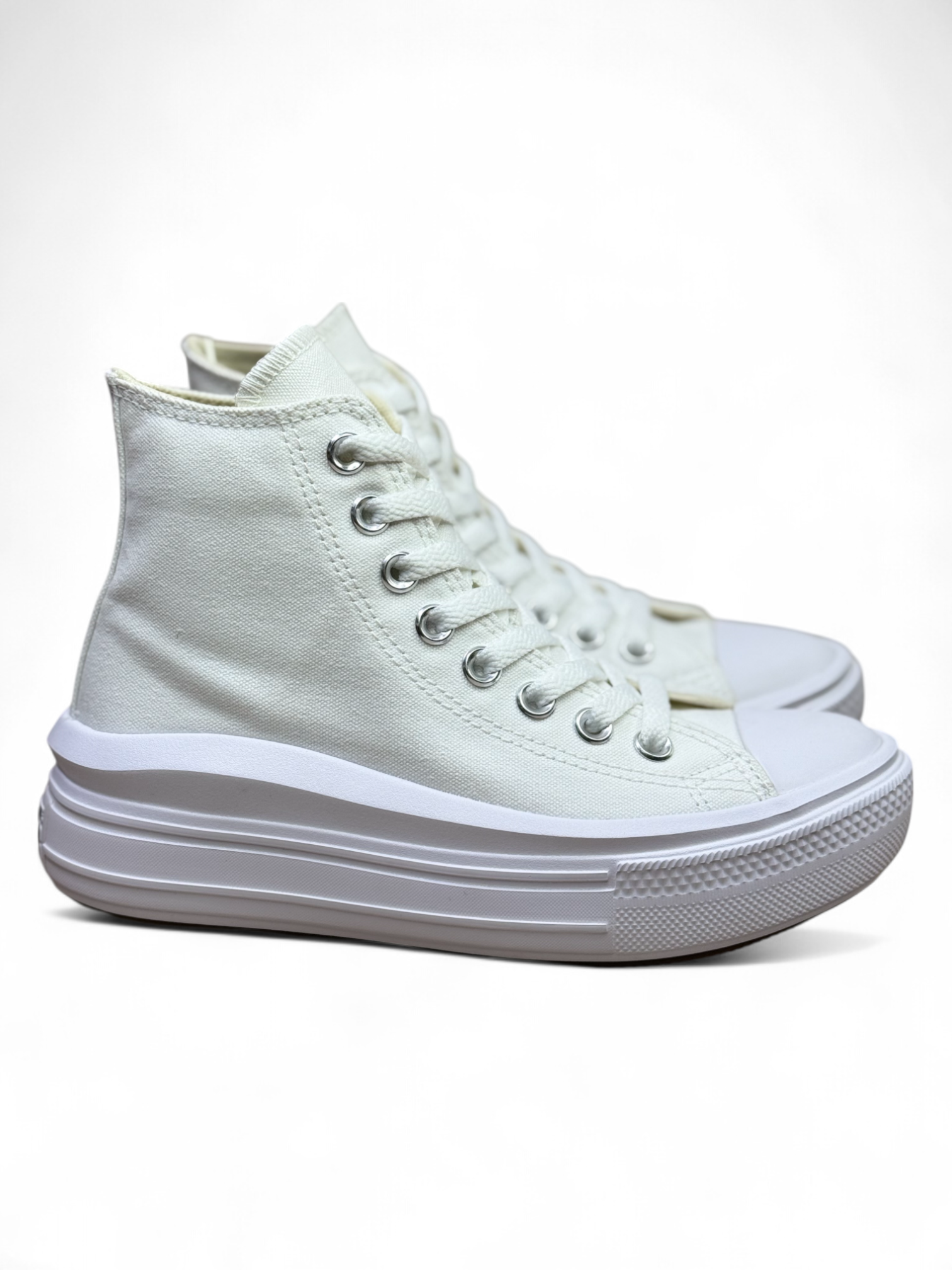 Converse Chuck Taylor All Star Plataforma Move Bota Blanco De Lona