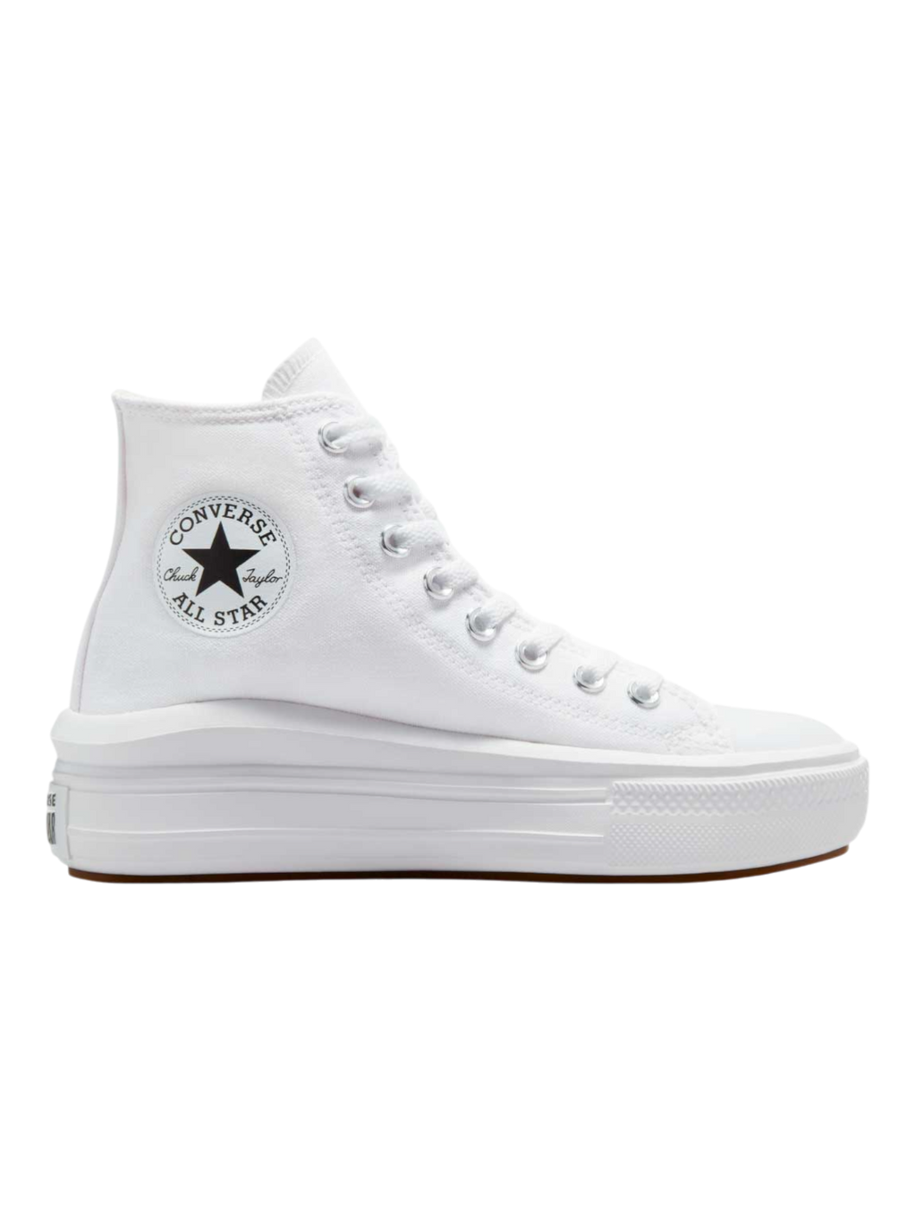 Converse Chuck Taylor All Star Plataforma Move Bota Blanco De Lona