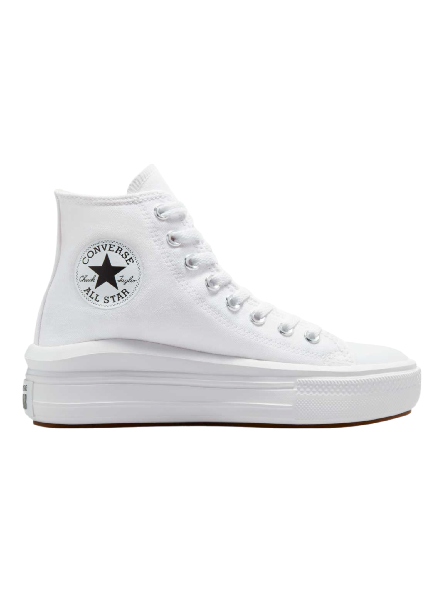 Converse Chuck Taylor All Star Plataforma Move Bota Blanco De Lona
