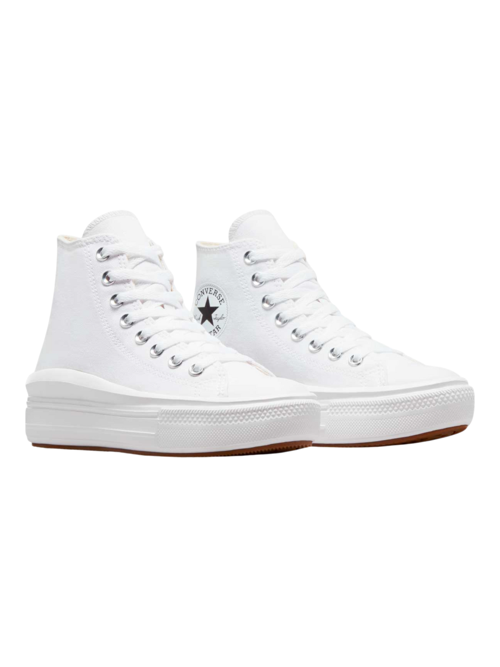Converse Chuck Taylor All Star Plataforma Move Bota Blanco De Lona