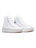 Converse Chuck Taylor All Star Plataforma Move Bota Blanco De Lona
