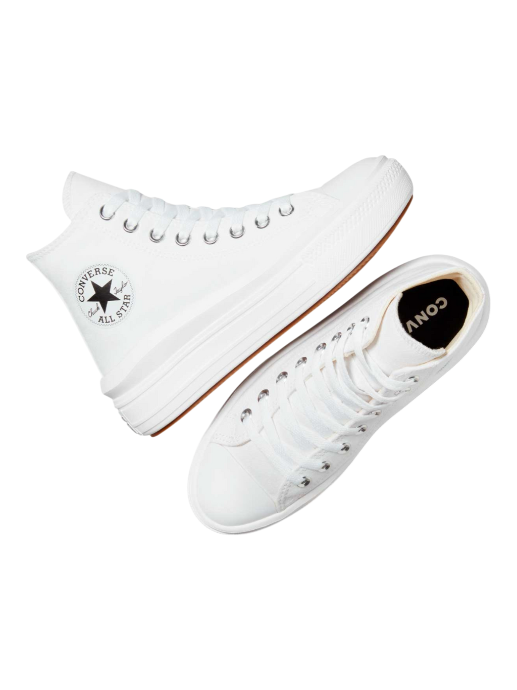 Converse Chuck Taylor All Star Plataforma Move Bota Blanco De Lona