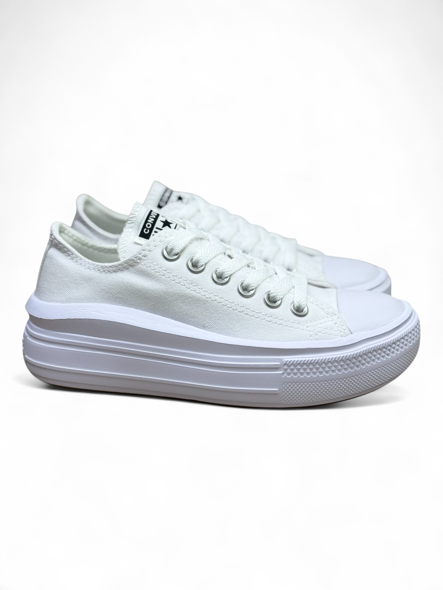 Converse Chuck Taylor All Star Plataforma Move Ox Blanco De Lona