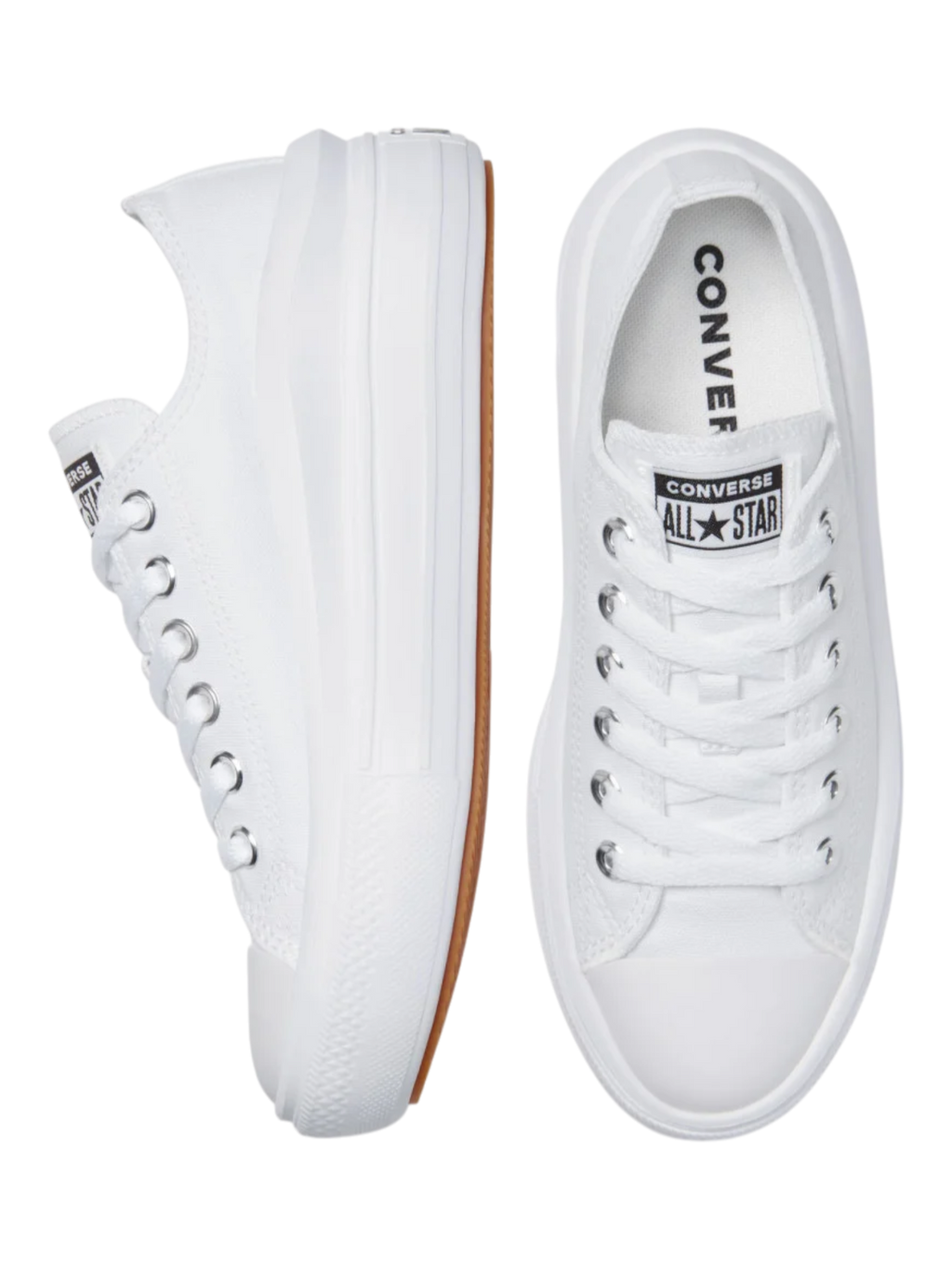 Converse Chuck Taylor All Star Plataforma Move Ox Blanco De Lona