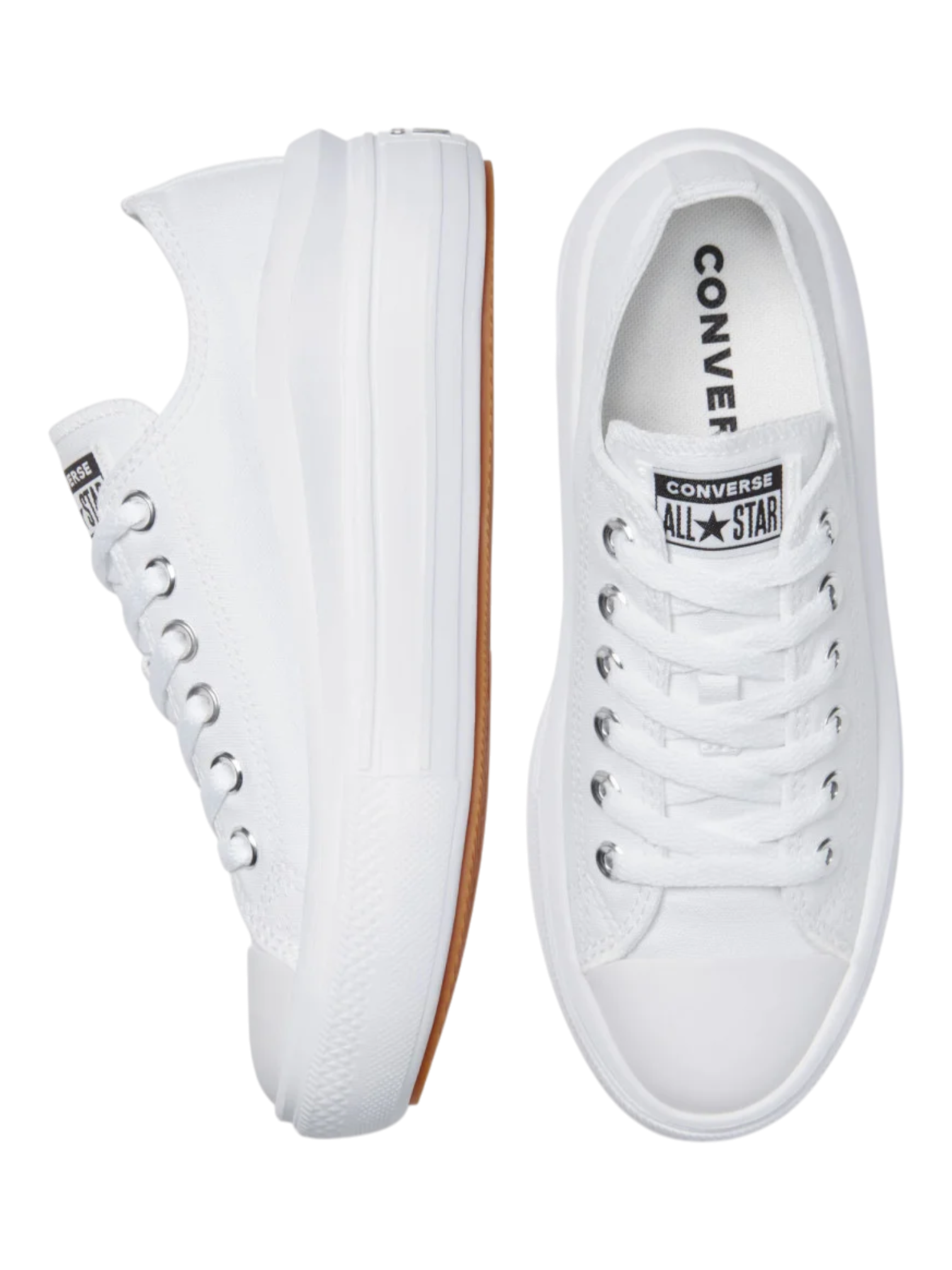 Converse Chuck Taylor All Star Plataforma Move Ox Blanco De Lona