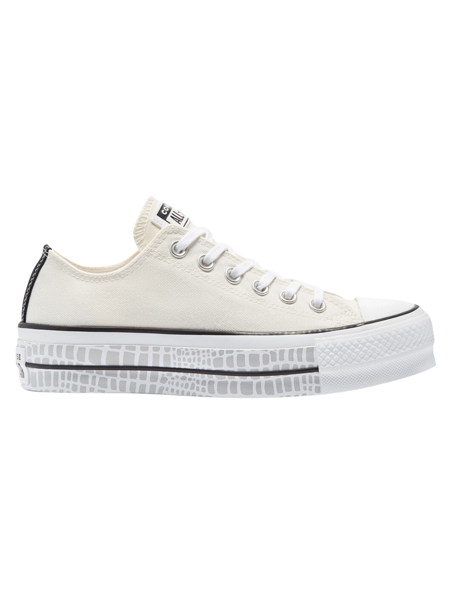 Converse Chuck Taylor All Star Plataforma Ox Beige/Gris